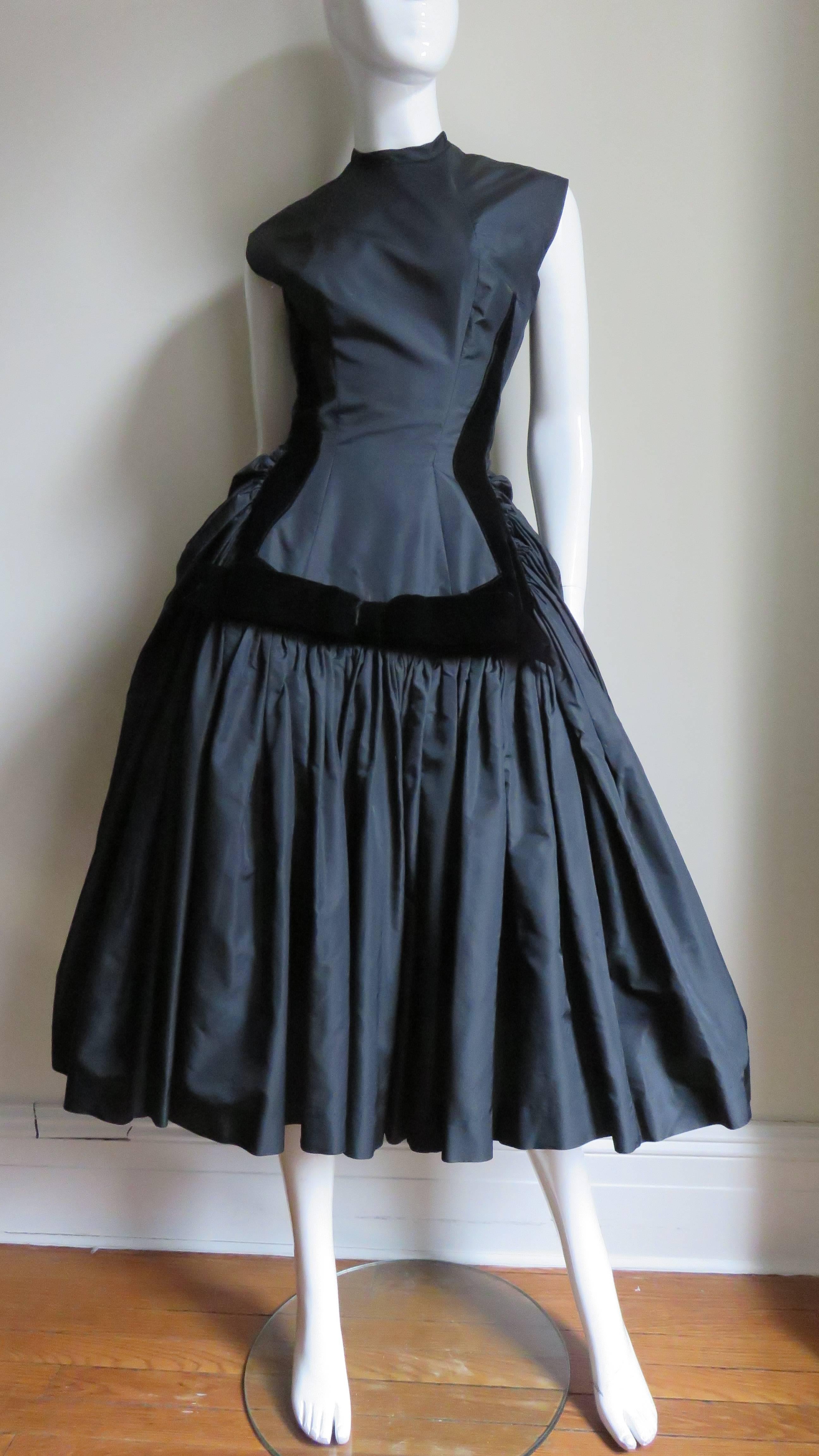 1950s Neusteters Silk Dress 2