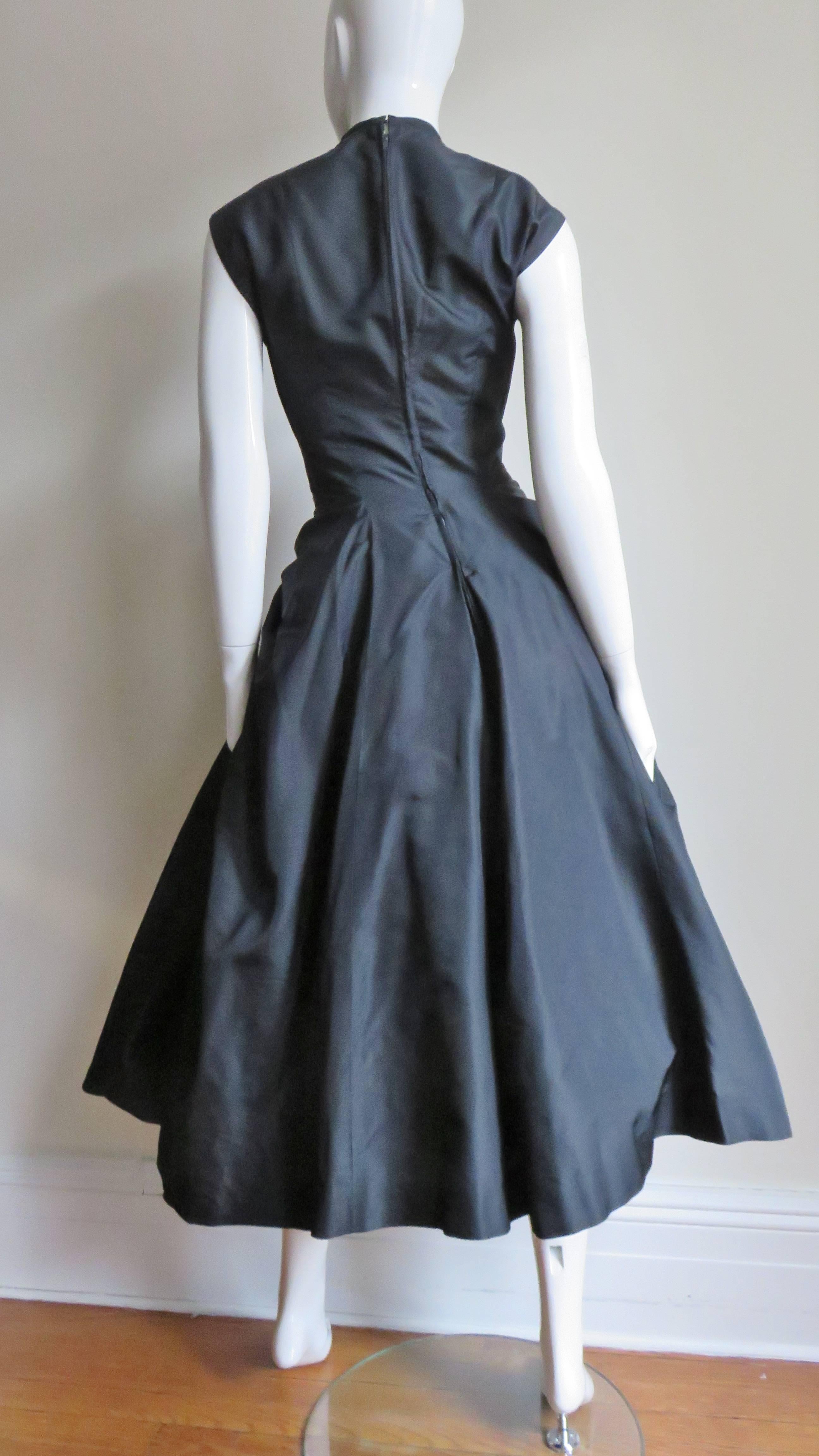 1950s Neusteters Silk Dress 6
