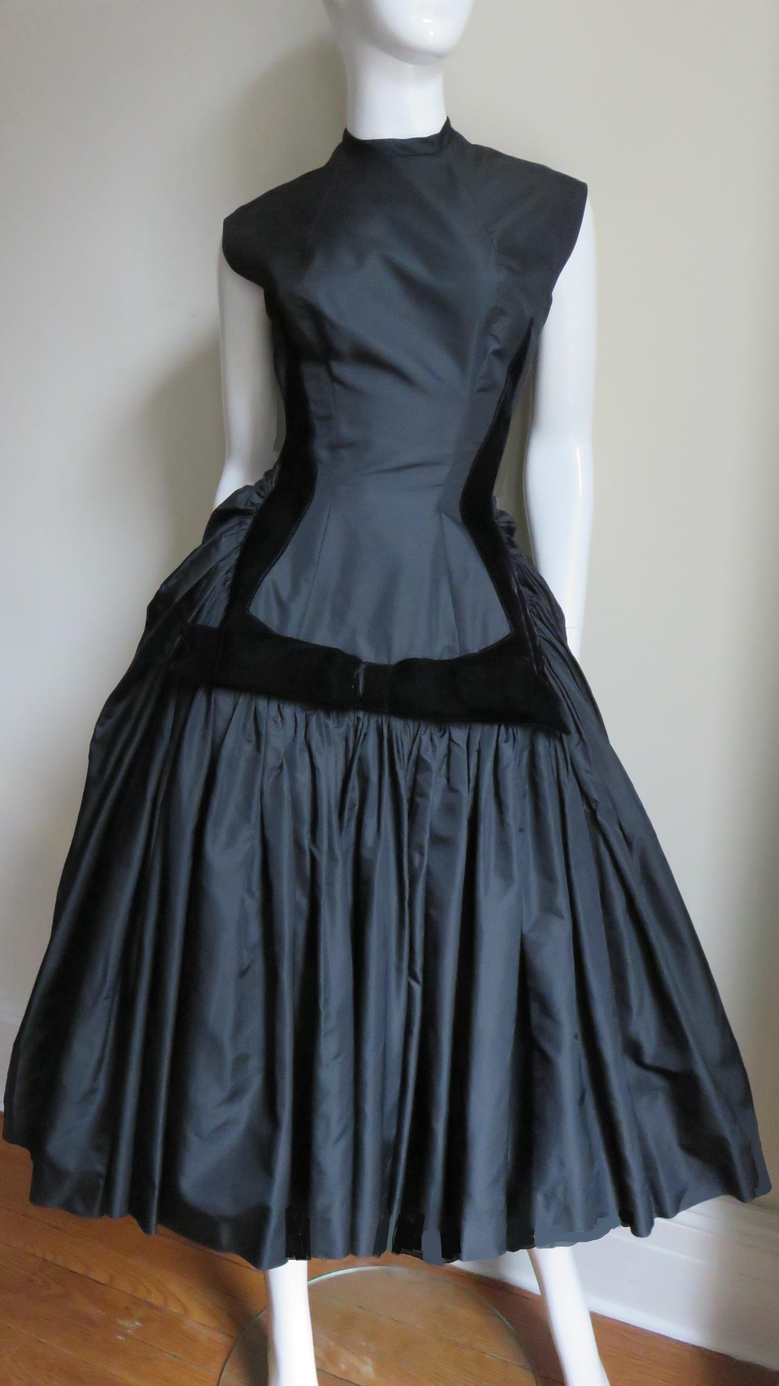 1950s Neusteters Silk Dress 1