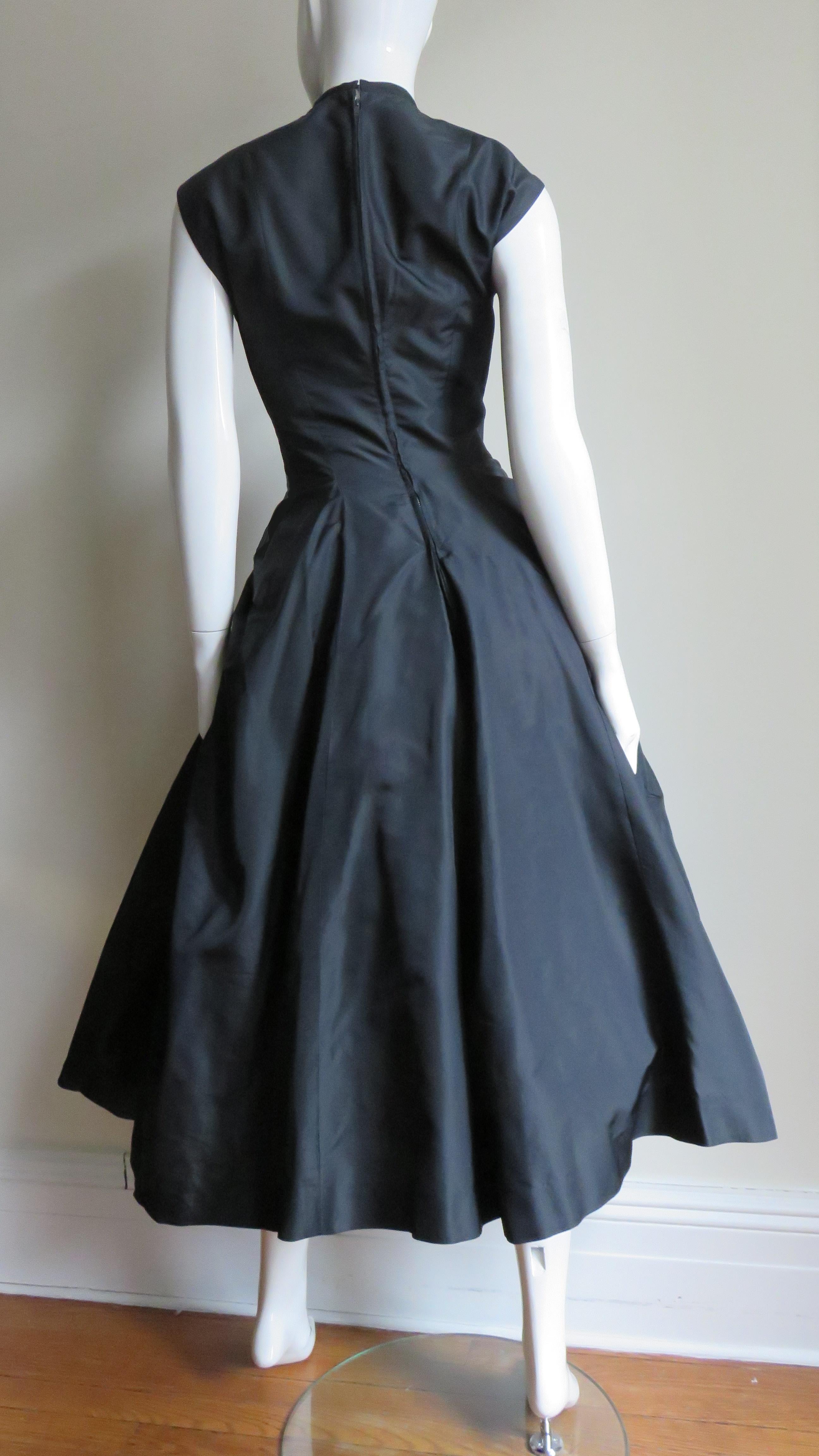 1950s Neusteters Silk Dress 4