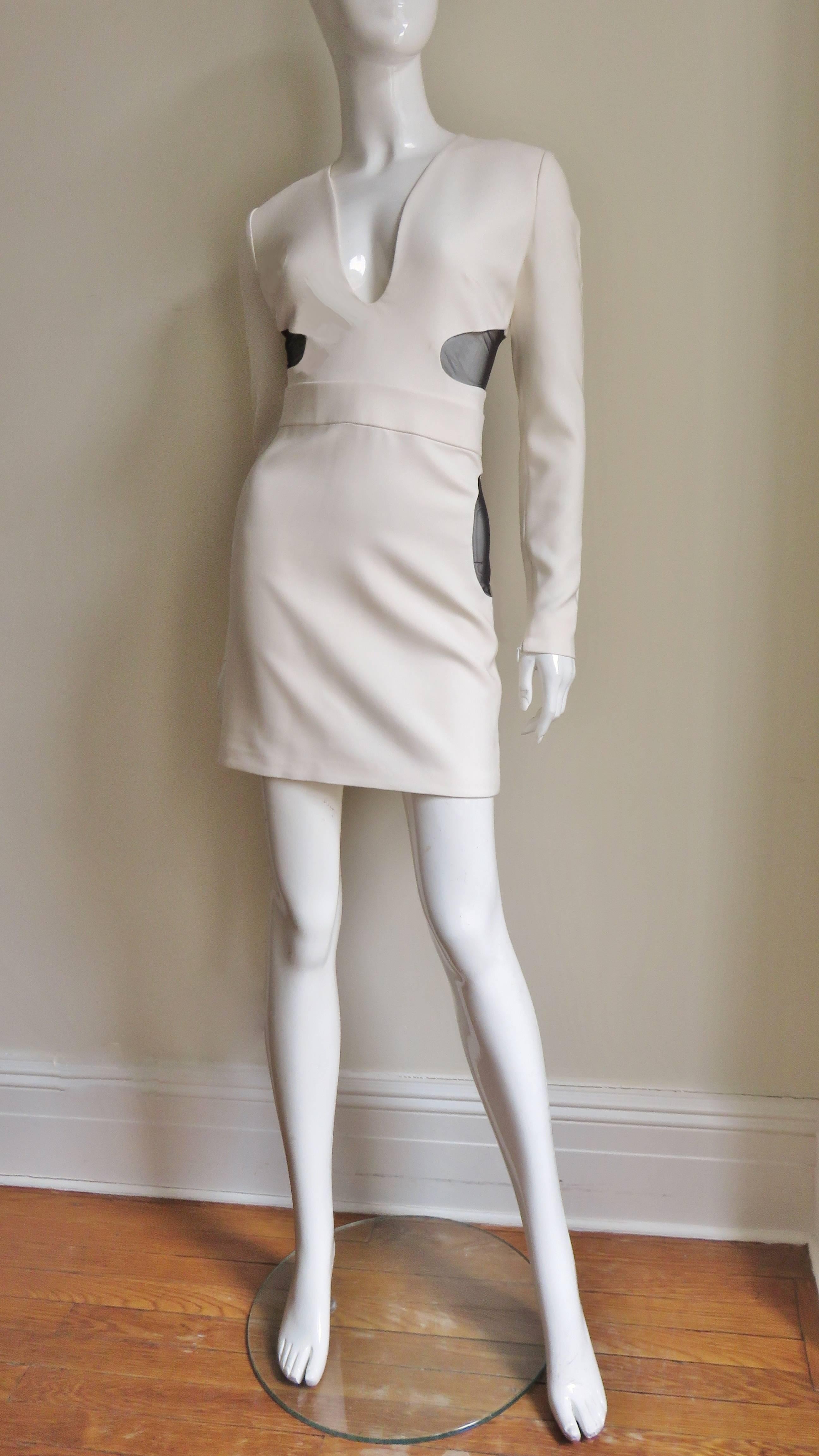 Tom Ford New Plunge Dress with Cut outs For Sale 1