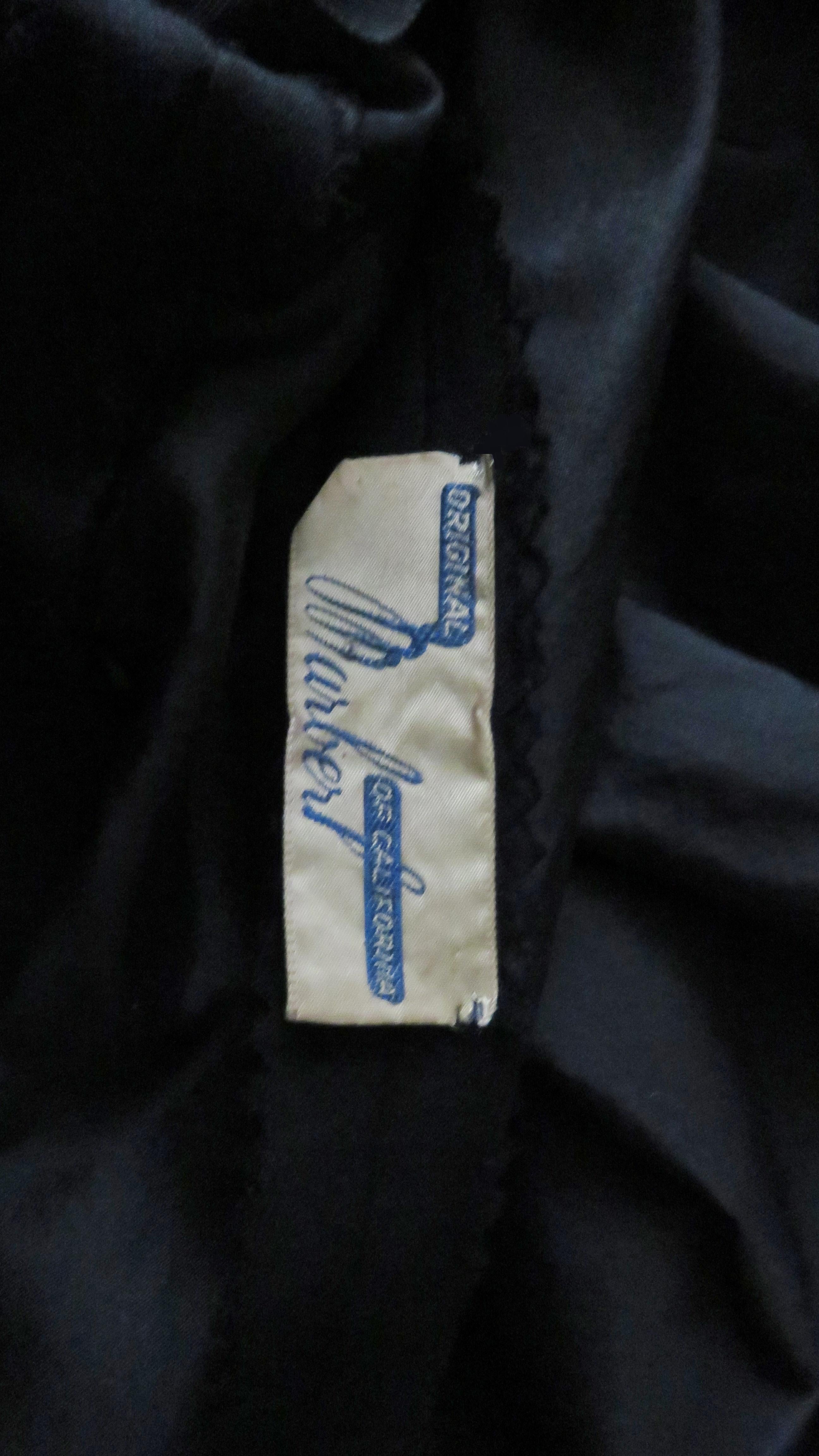 Marberl 1950s Silk Skirt Draped Dress For Sale 12
