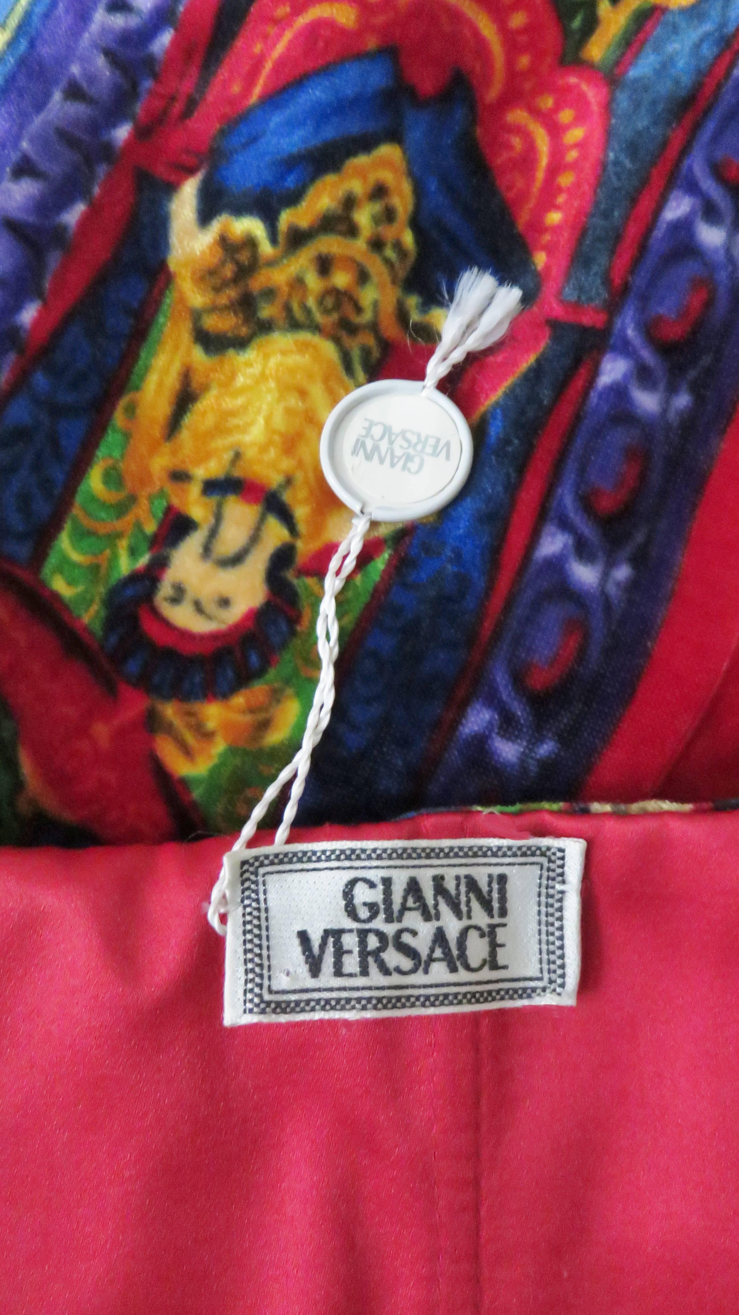 Gianni Versace New Silk Strapless Dress 1990s For Sale 8