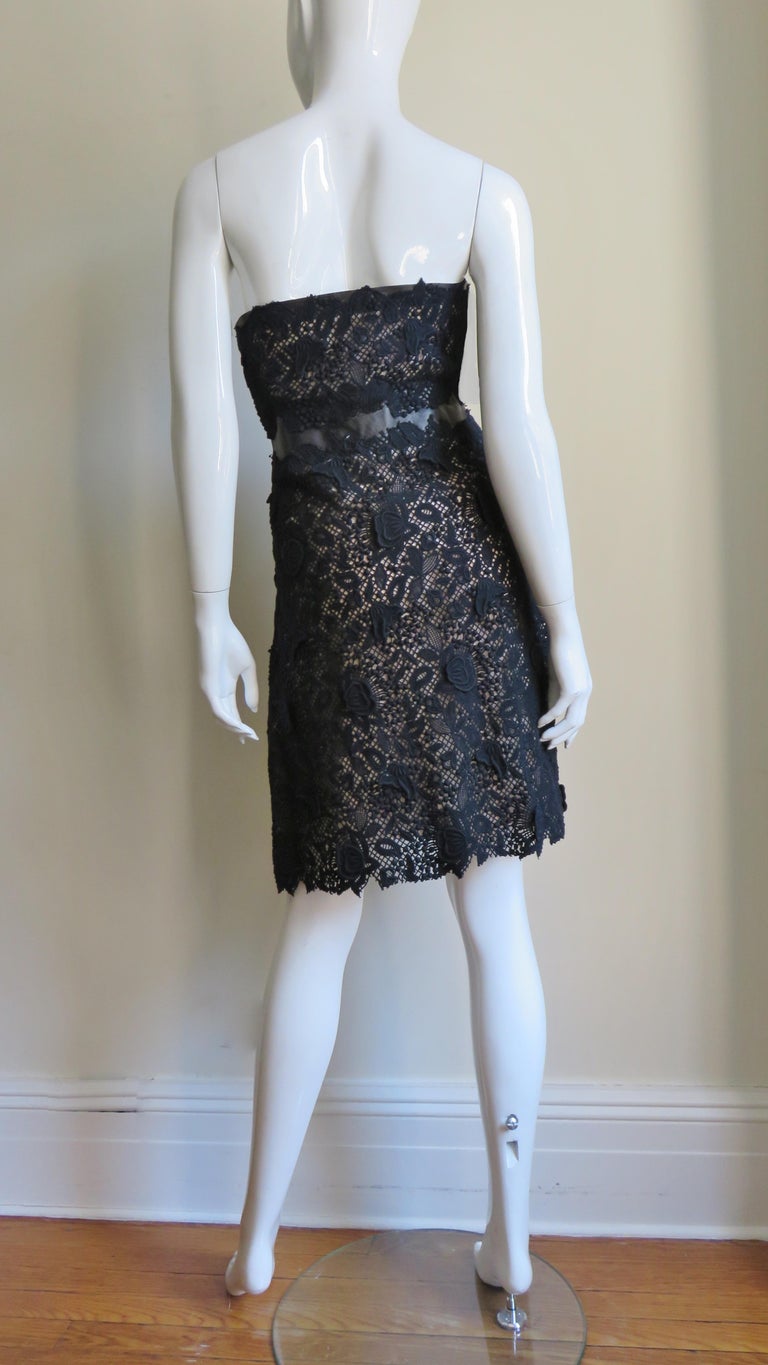 cheyenne lace mini dress Airabella Long Sleeve Lace Mini Dress | Black | Womens main image 0