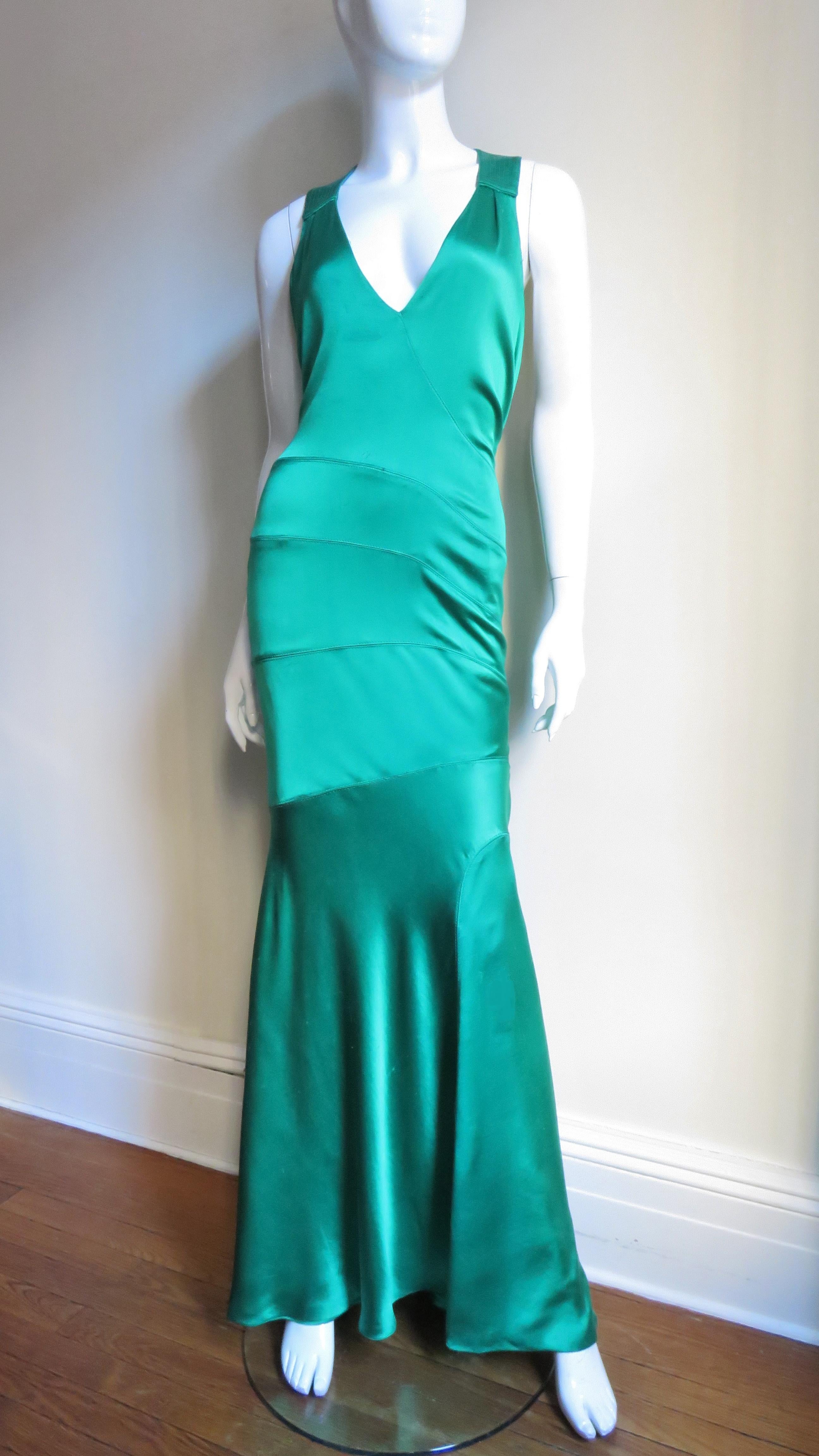 1990s Gianni Versace Silk Glamour Gown 4