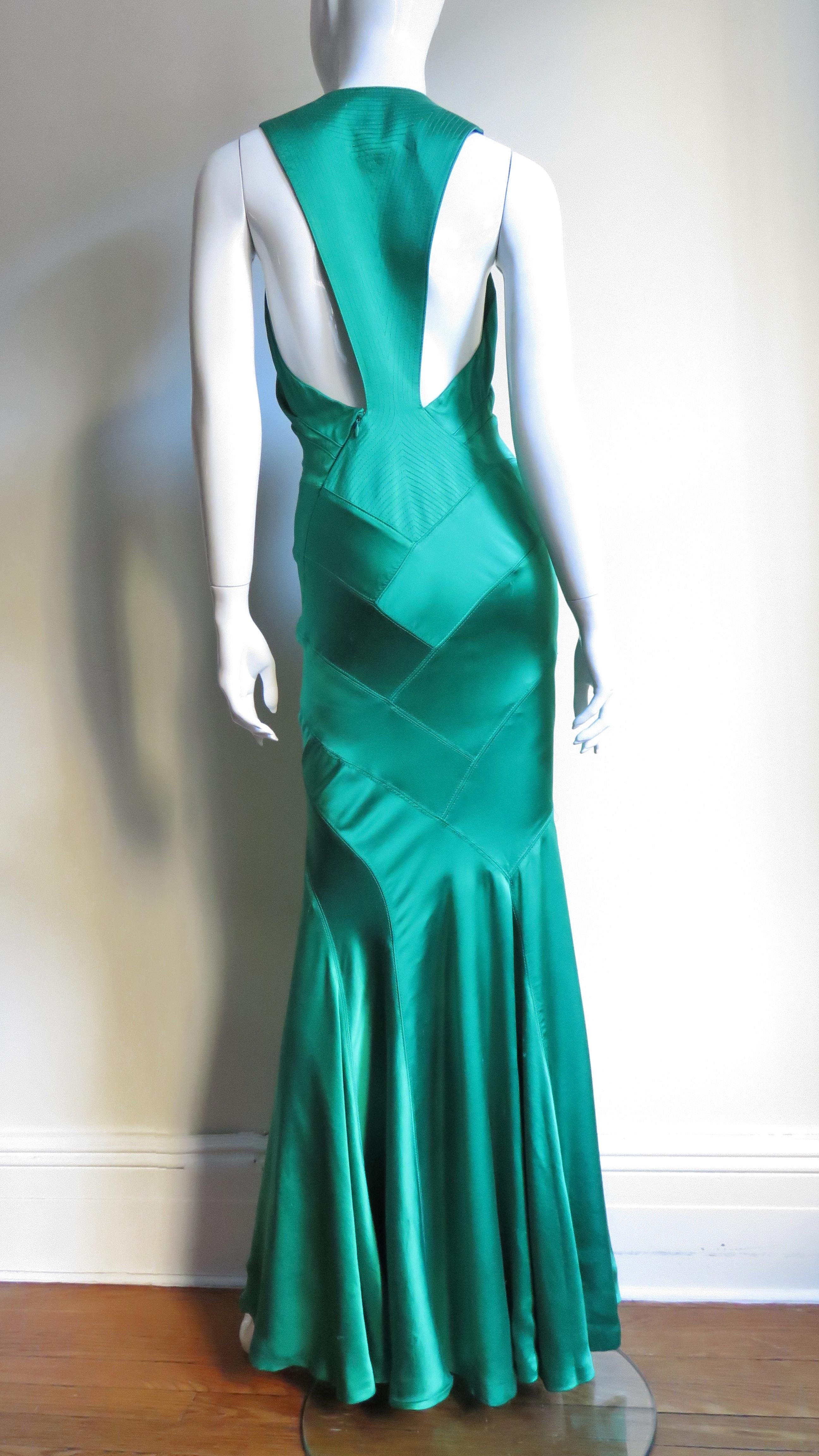 1990s Gianni Versace Silk Glamour Gown 5