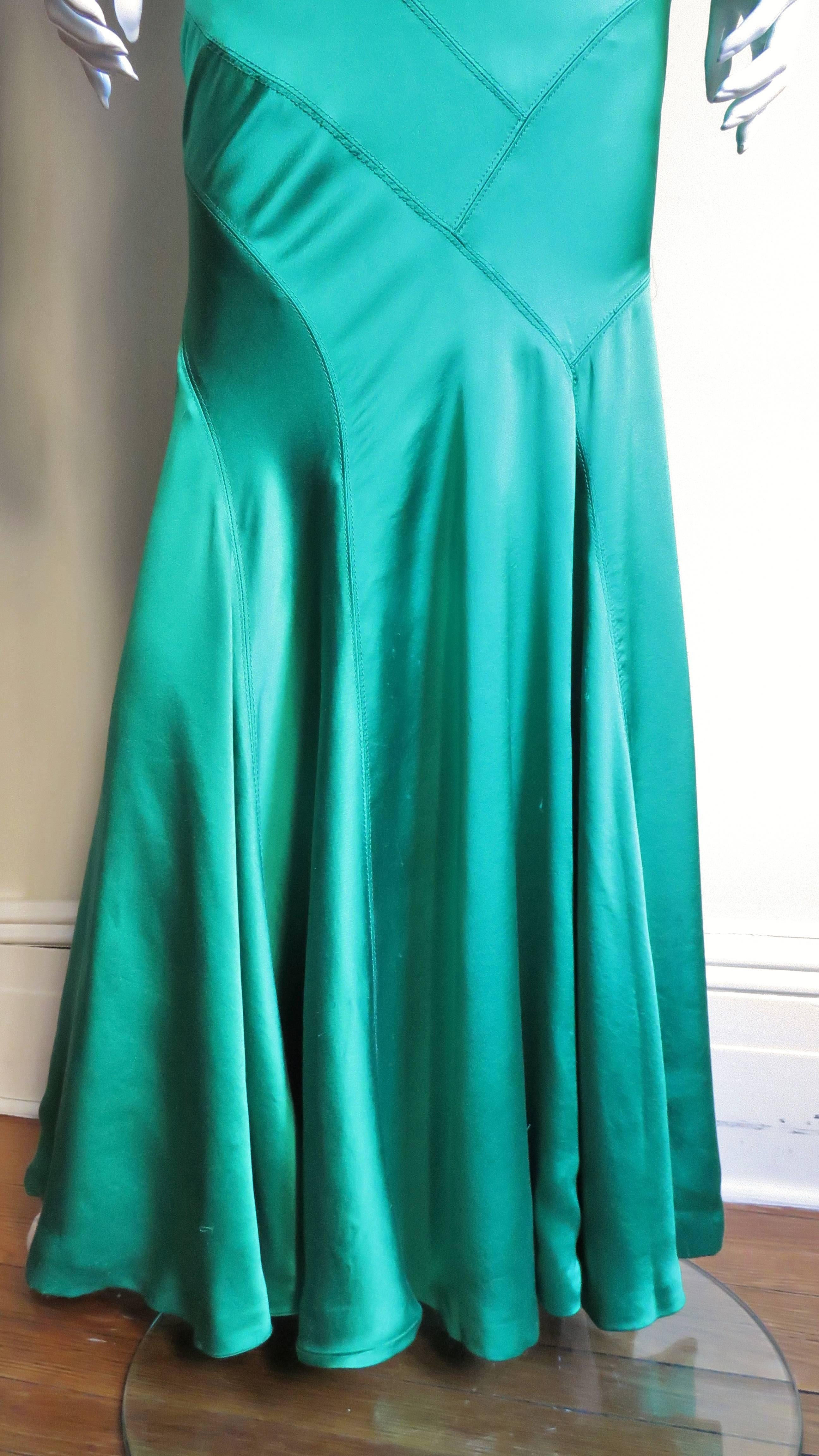 1990s Gianni Versace Silk Glamour Gown 9