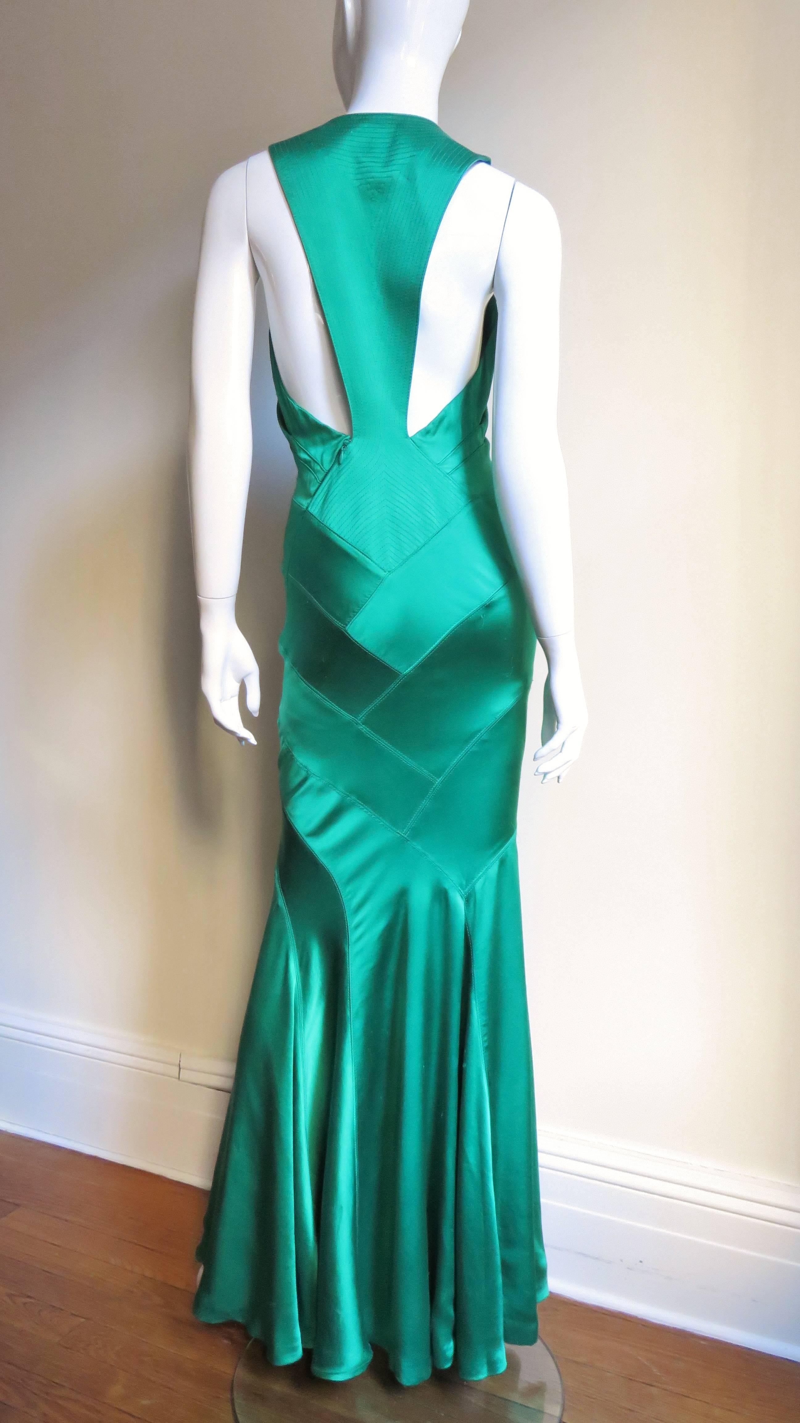 1990s Gianni Versace Silk Glamour Gown 10