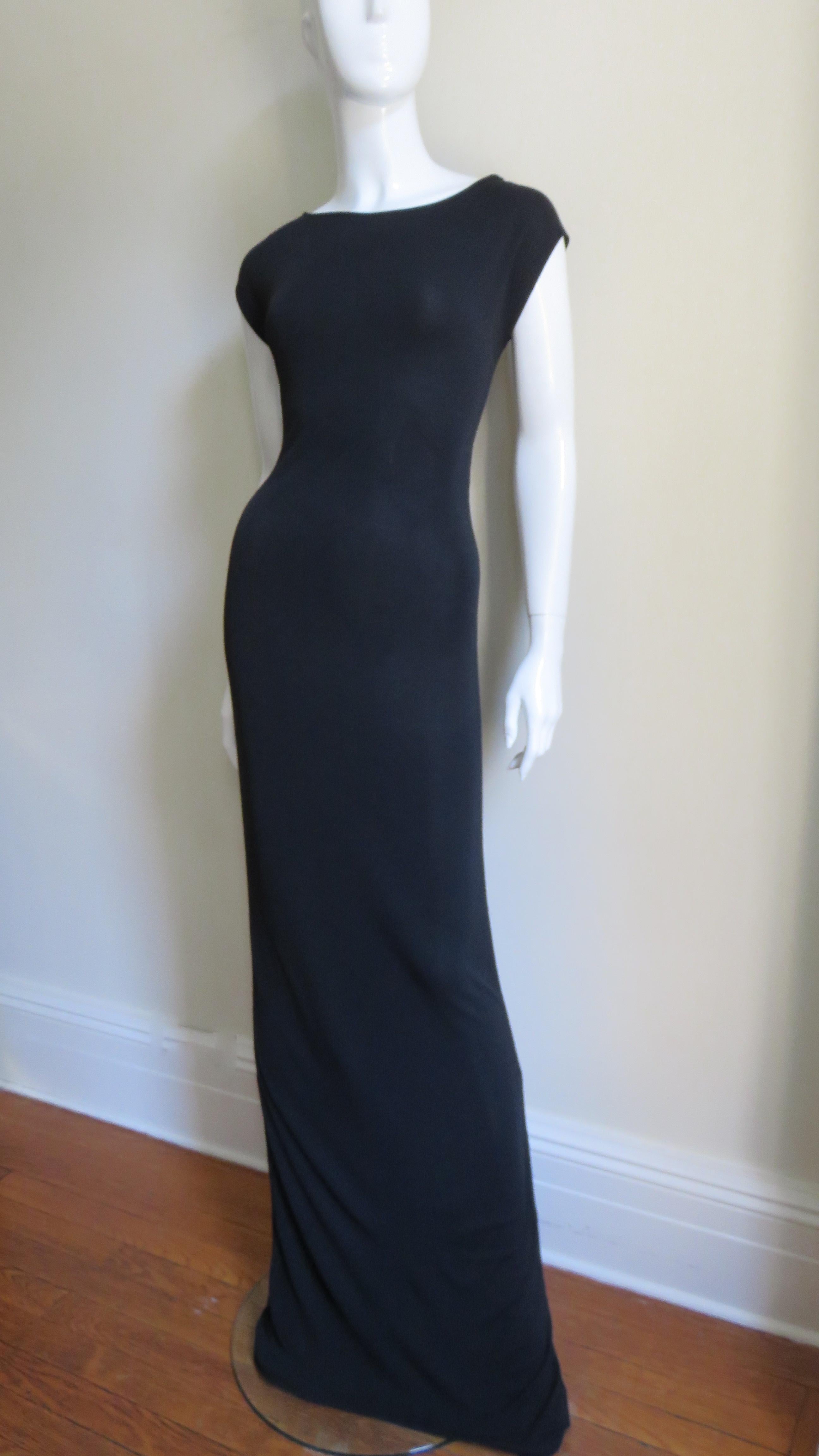Tom Ford for Gucci Column Maxi Dress In Good Condition In Water Mill, NY
