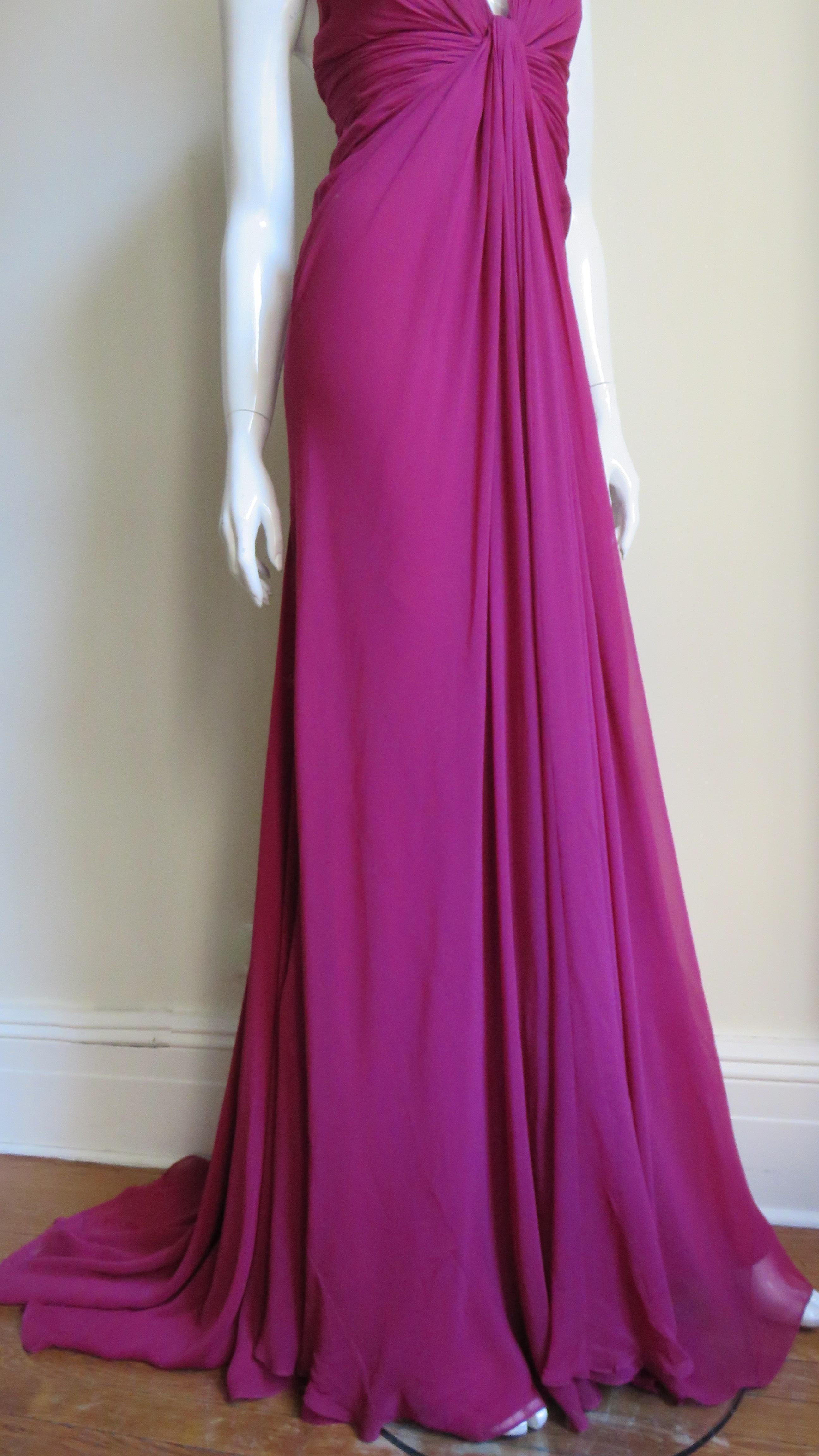 J Mendel Paris New Pink Silk Gown 1
