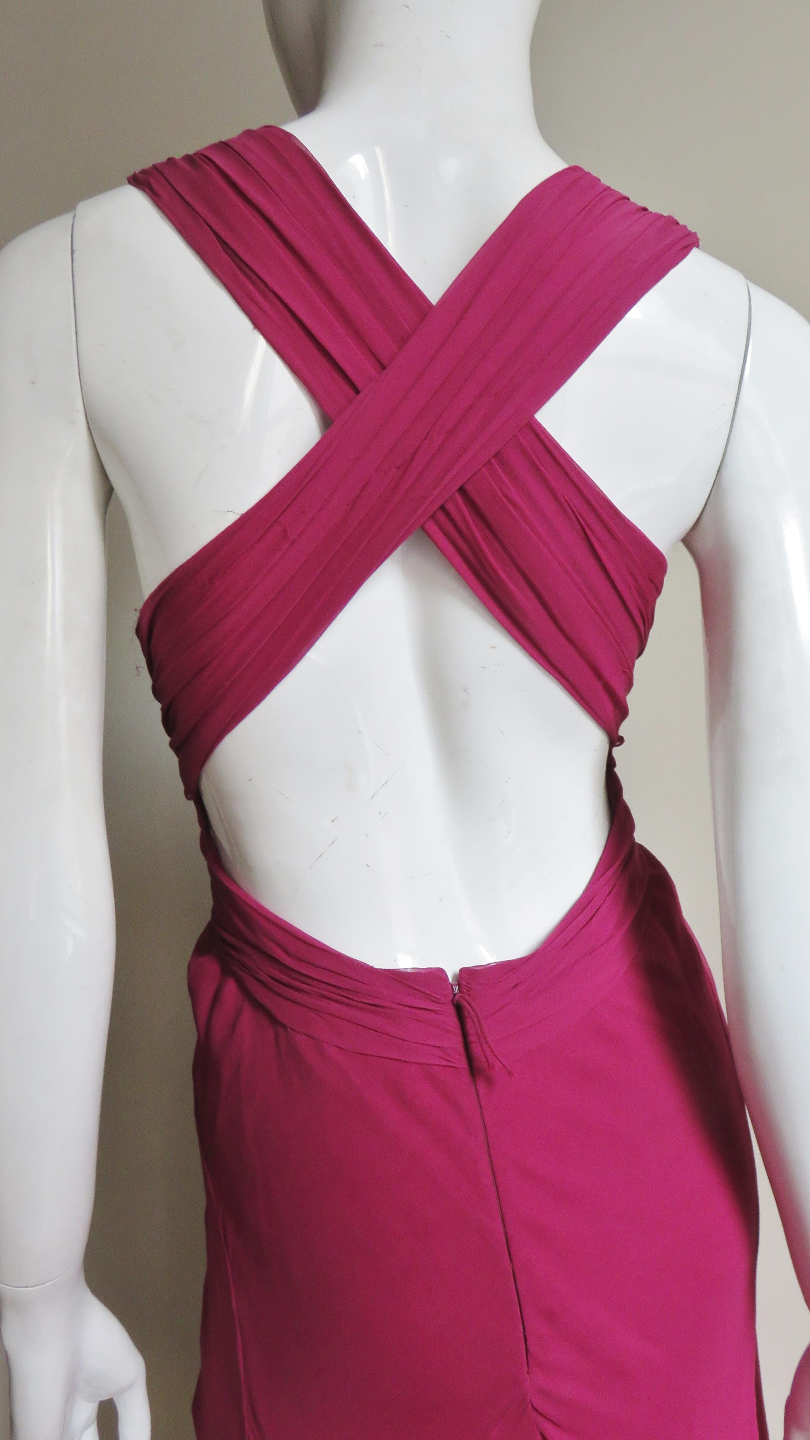 J Mendel Paris New Pink Silk Gown 9