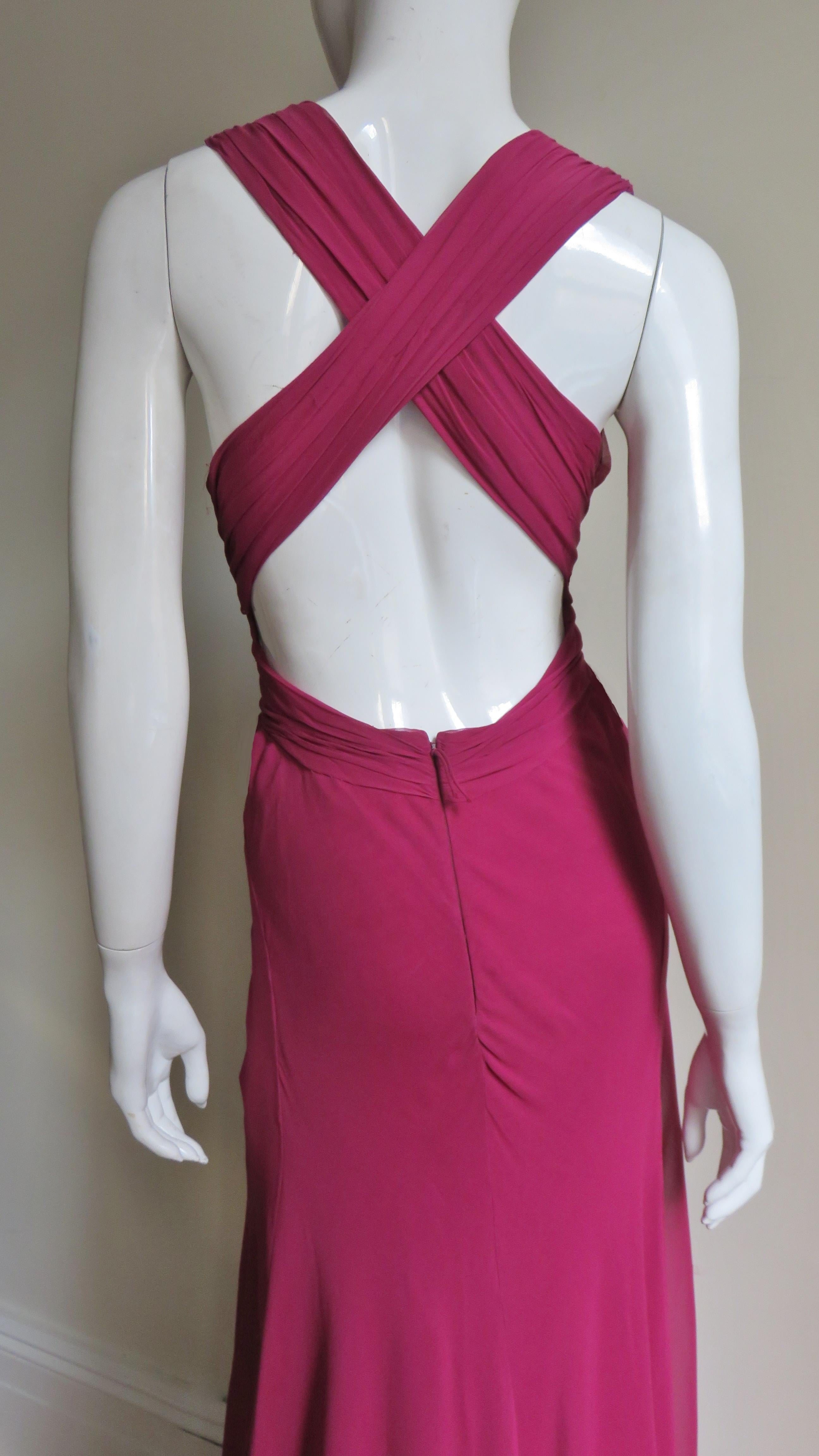 J Mendel Paris New Pink Silk Gown 8