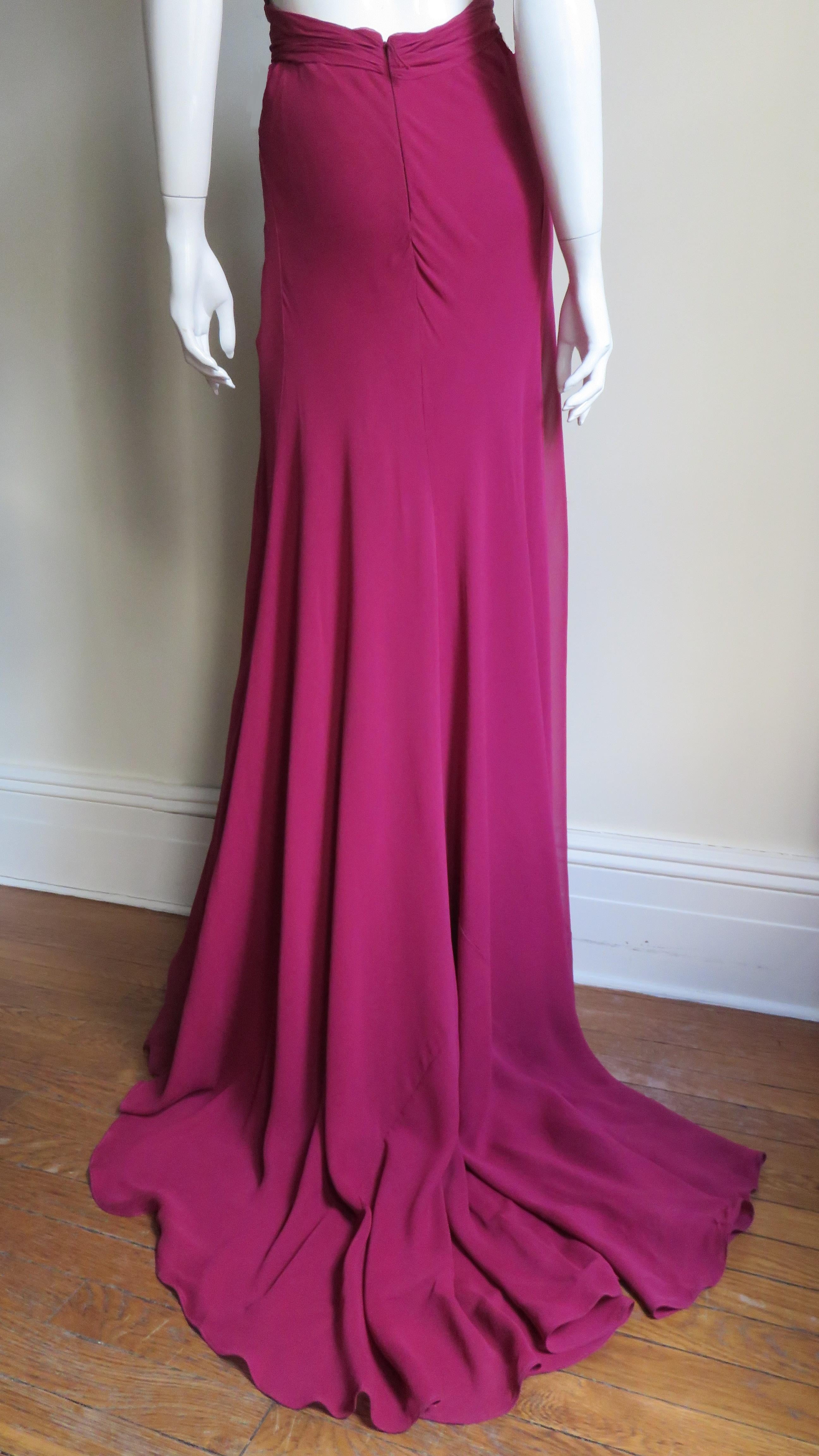 J Mendel Paris New Pink Silk Gown 10