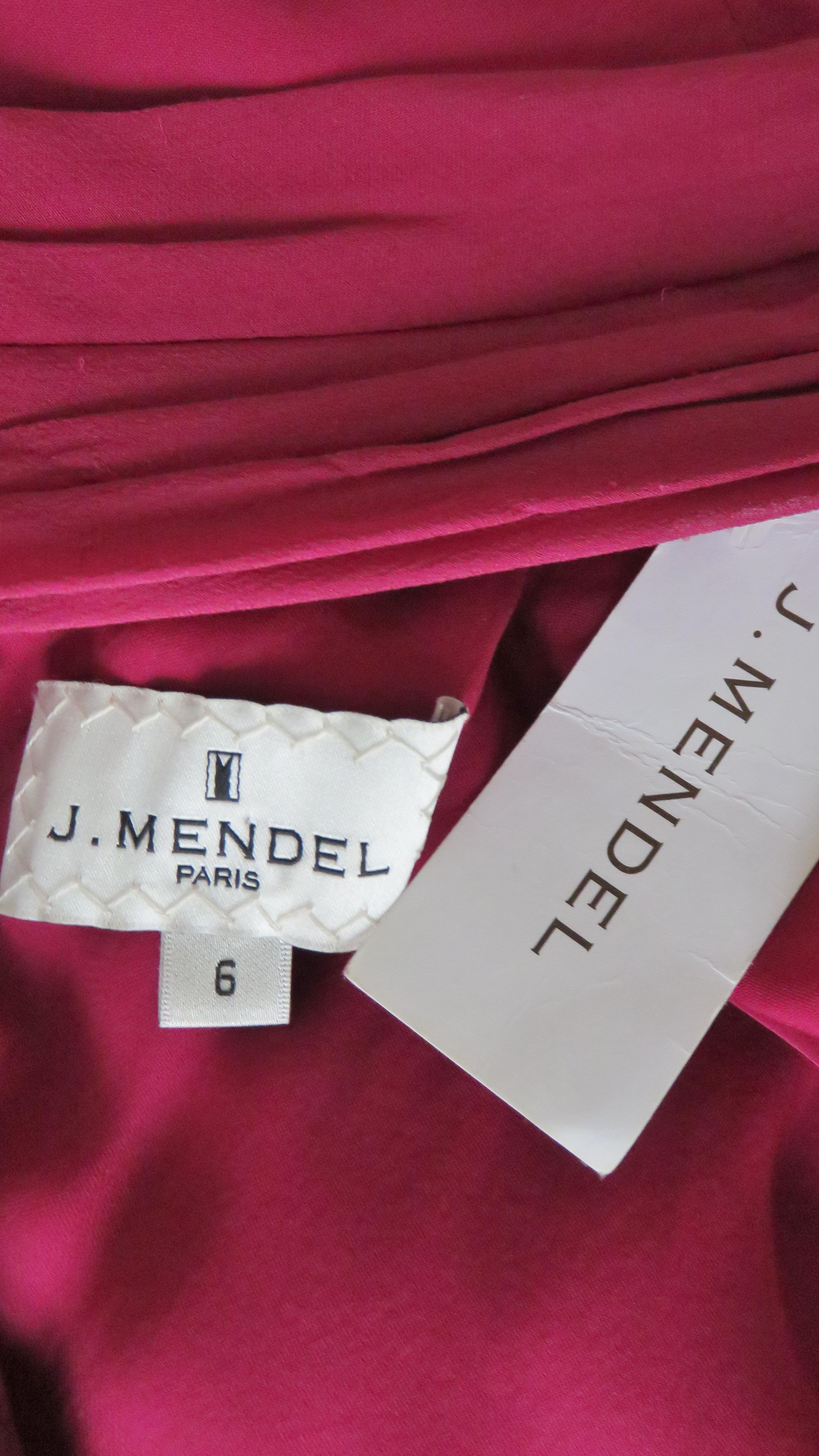 J Mendel Paris New Pink Silk Gown 12