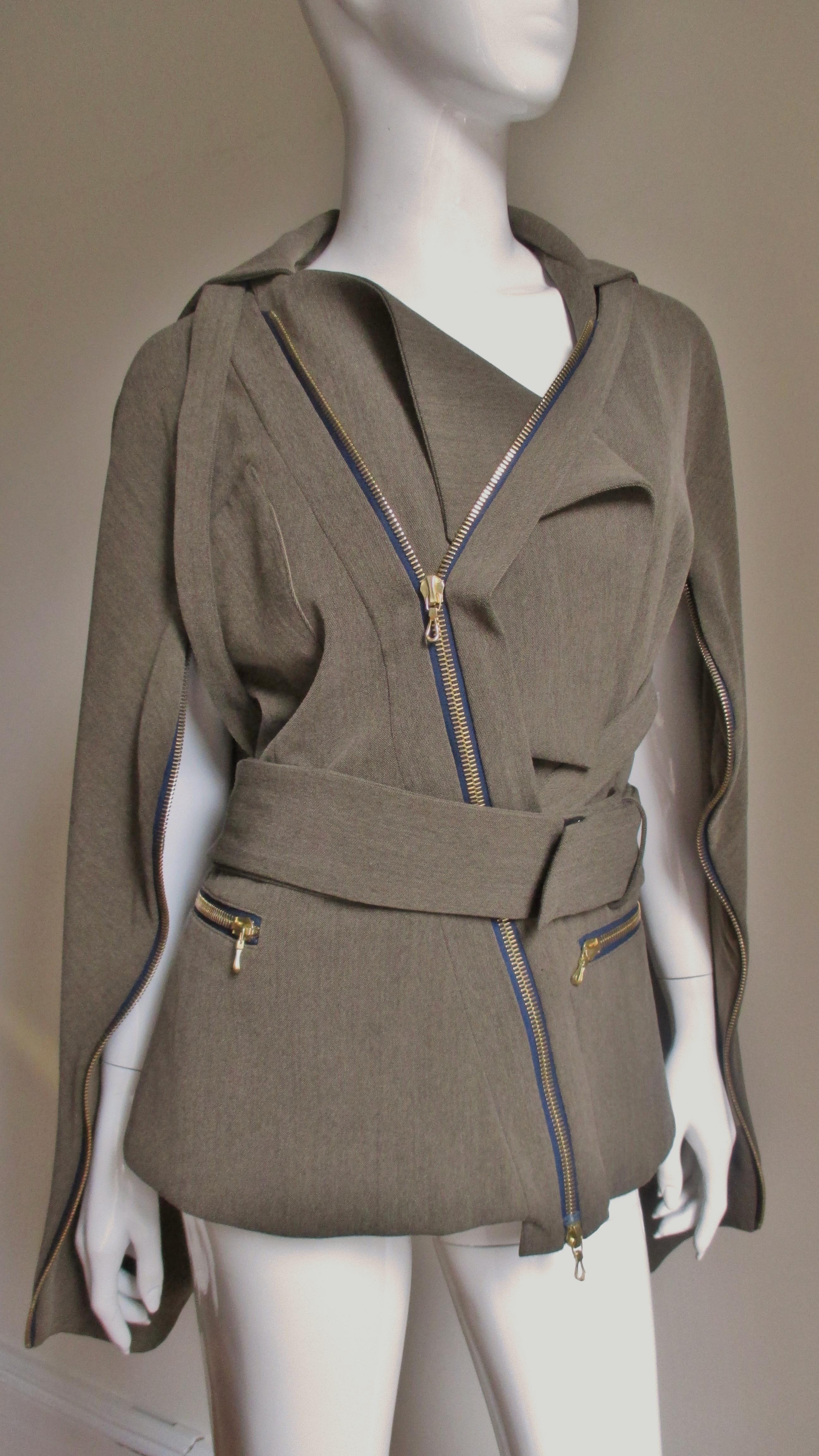 Vivienne Westwood Convertible Jacket In Excellent Condition For Sale In Water Mill, NY