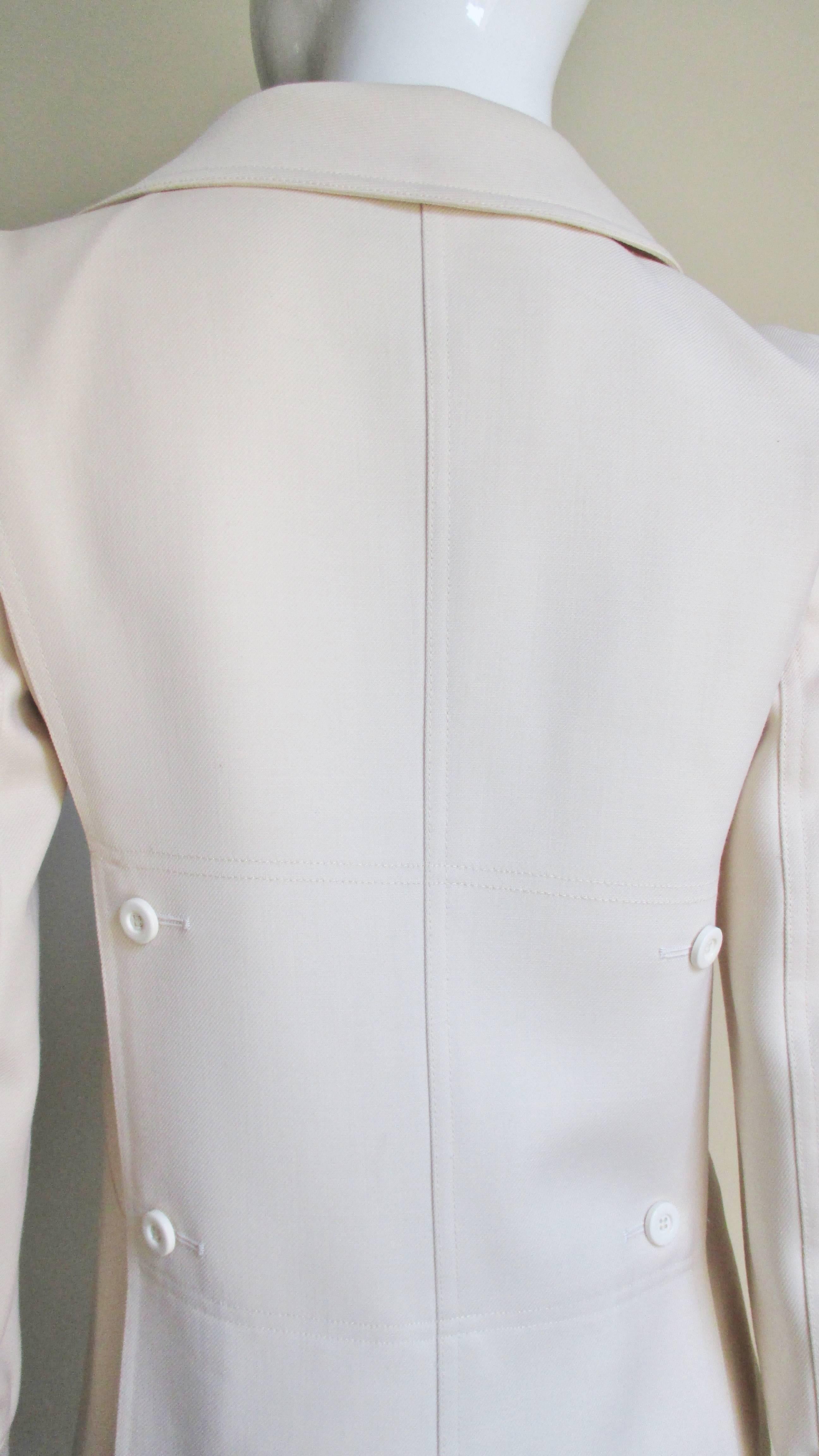 Courreges 1960s Wool Jacket with Details 4