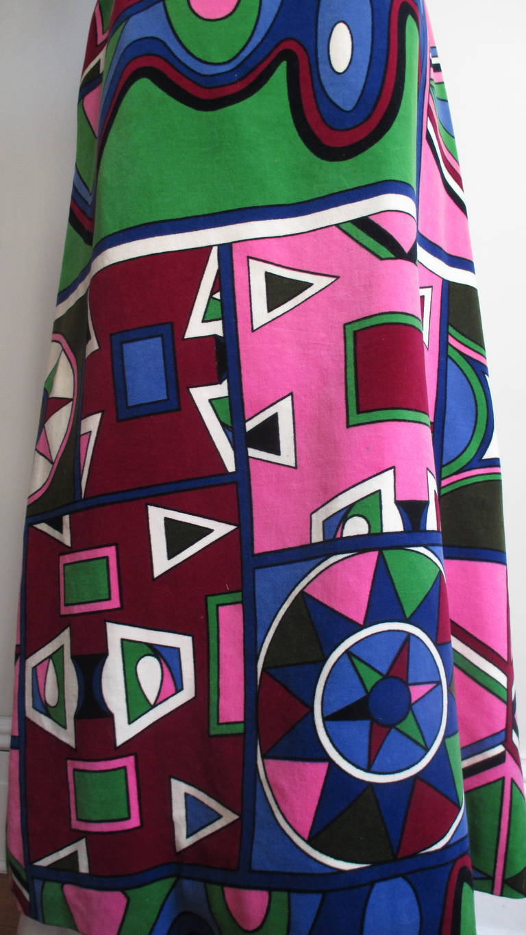 Mignon Velvet Maxi Skirt 1960s For Sale 2