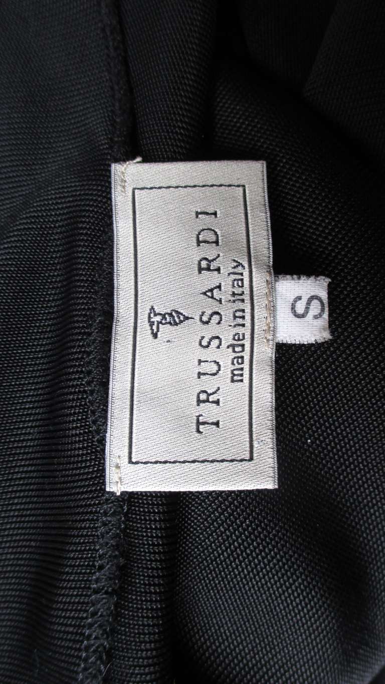 Trussardi Gown with Leather Straps For Sale 7