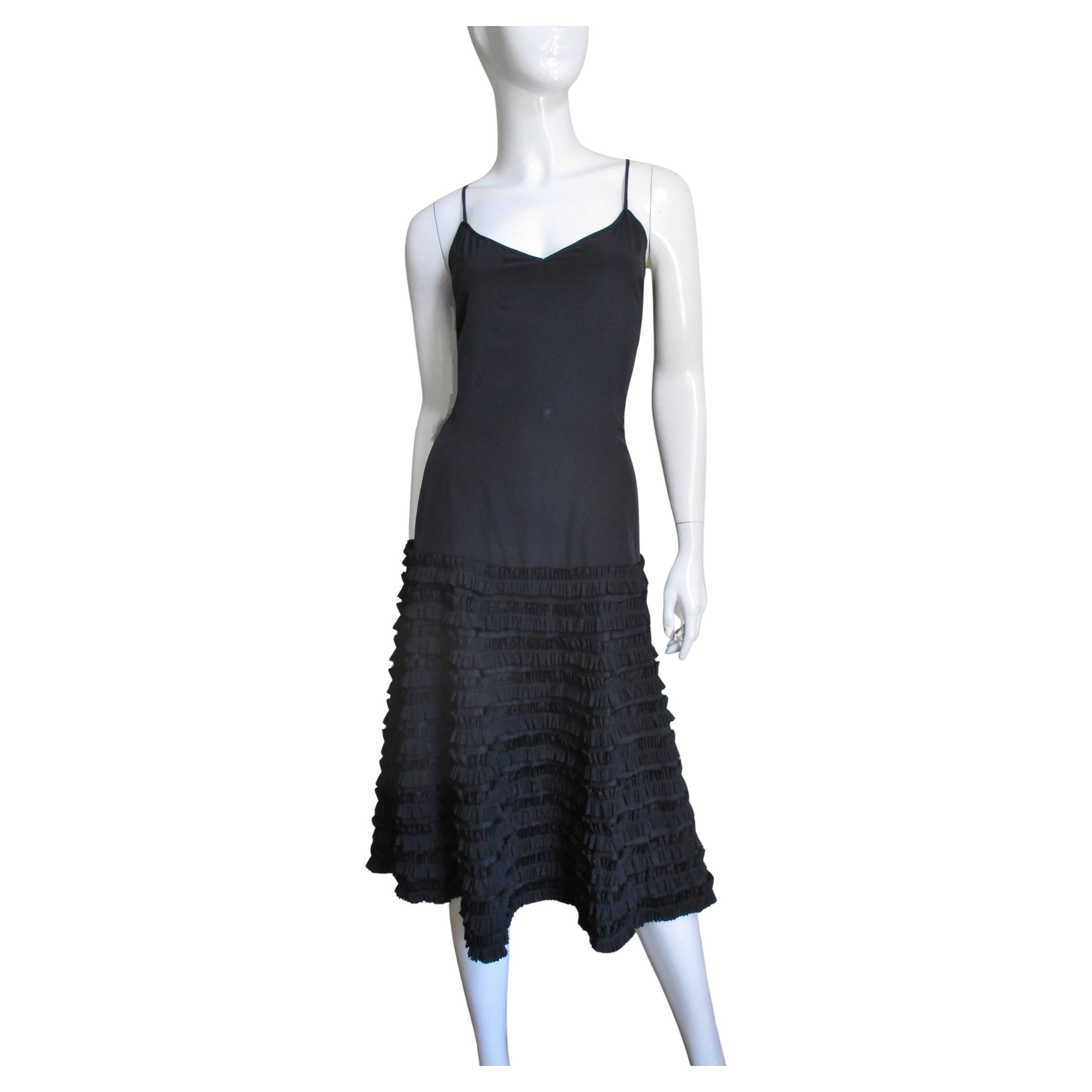 Alexander McQueen Slip Dress with Applique Skirt 1990s For Sale