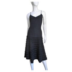 Alexander McQueen - Vestito a sottoveste con gonna a pieghe anni '90