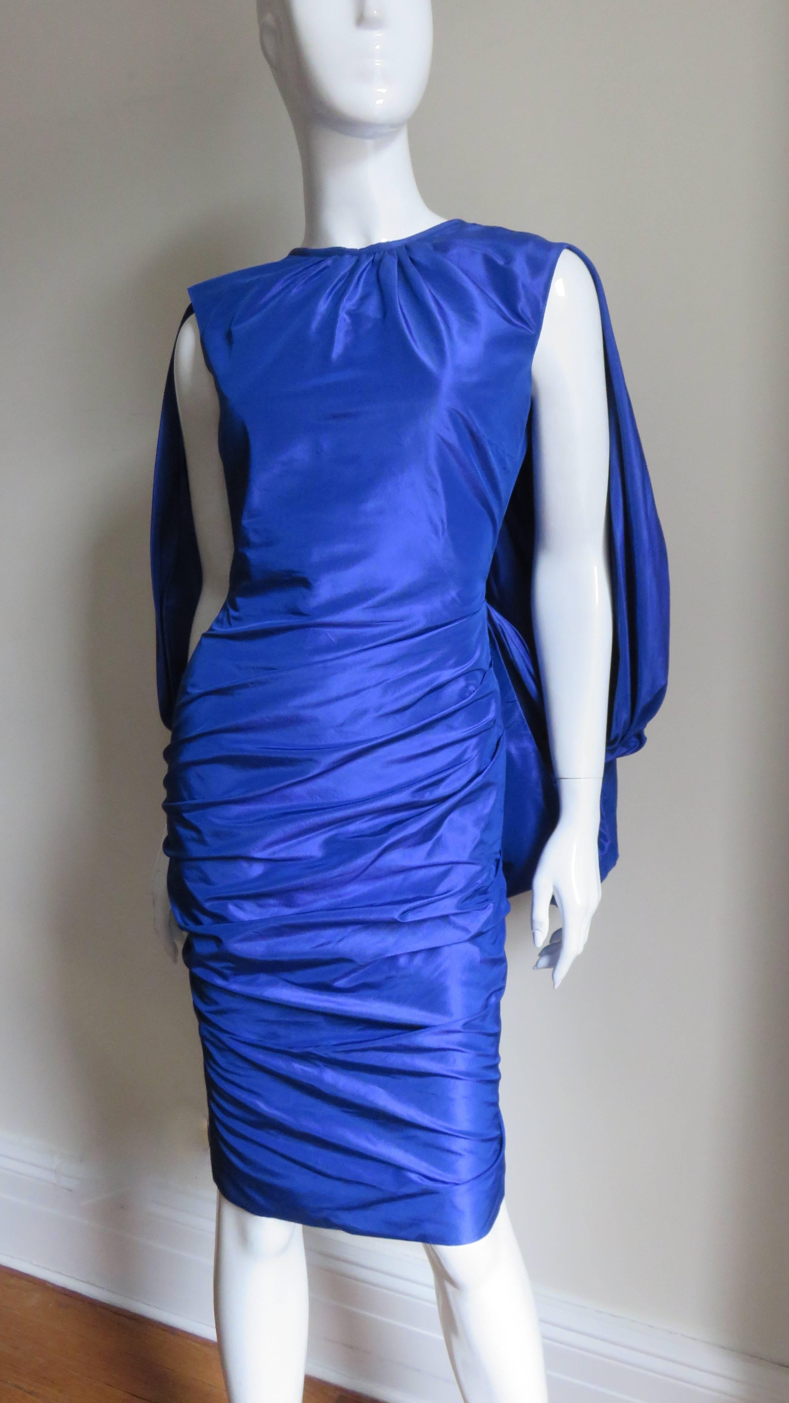 Tom Ford New Drape Back Ruched Dress In Excellent Condition For Sale In Water Mill, NY
