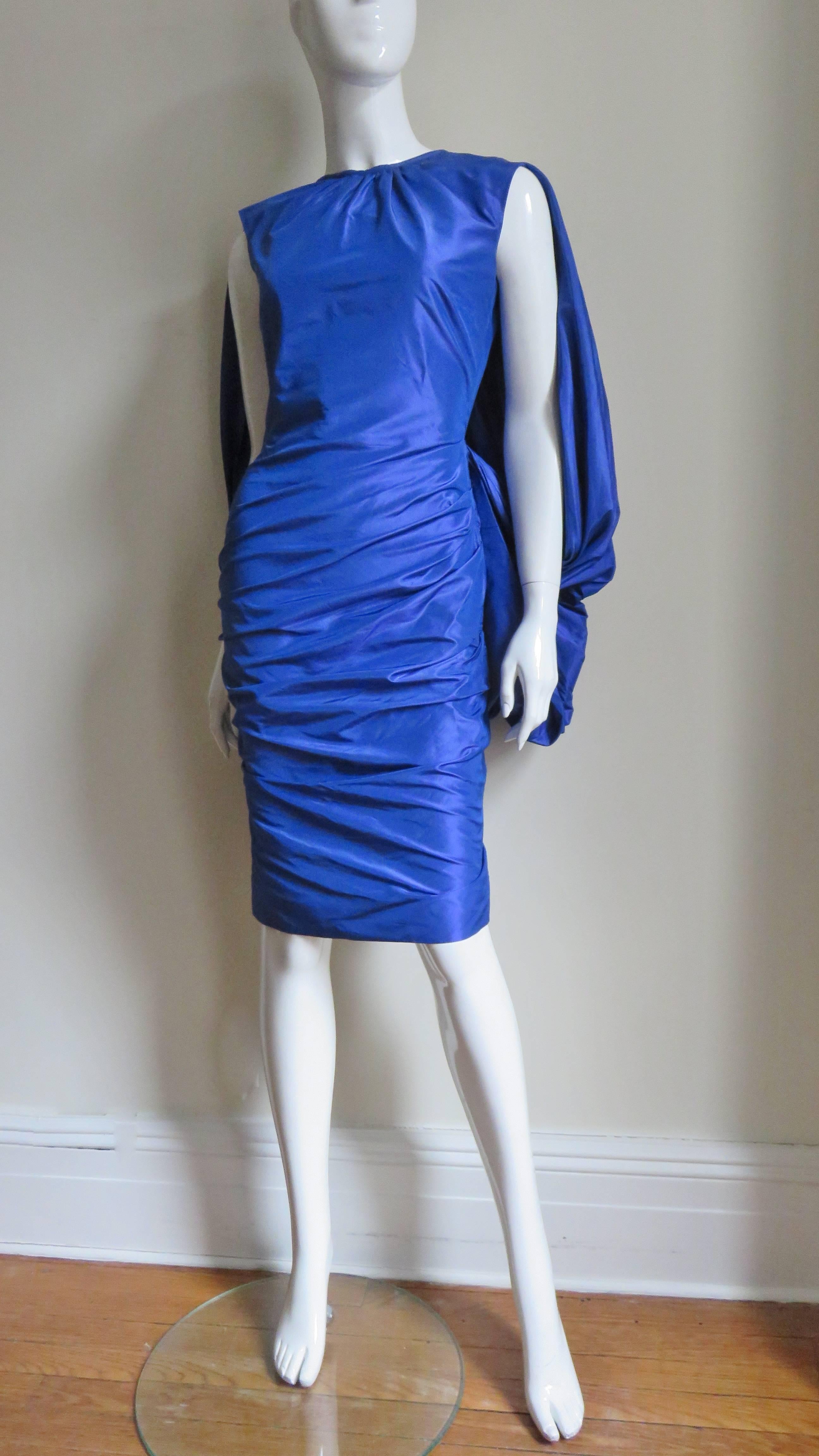 Tom Ford New Drape Back Ruched Dress For Sale 1