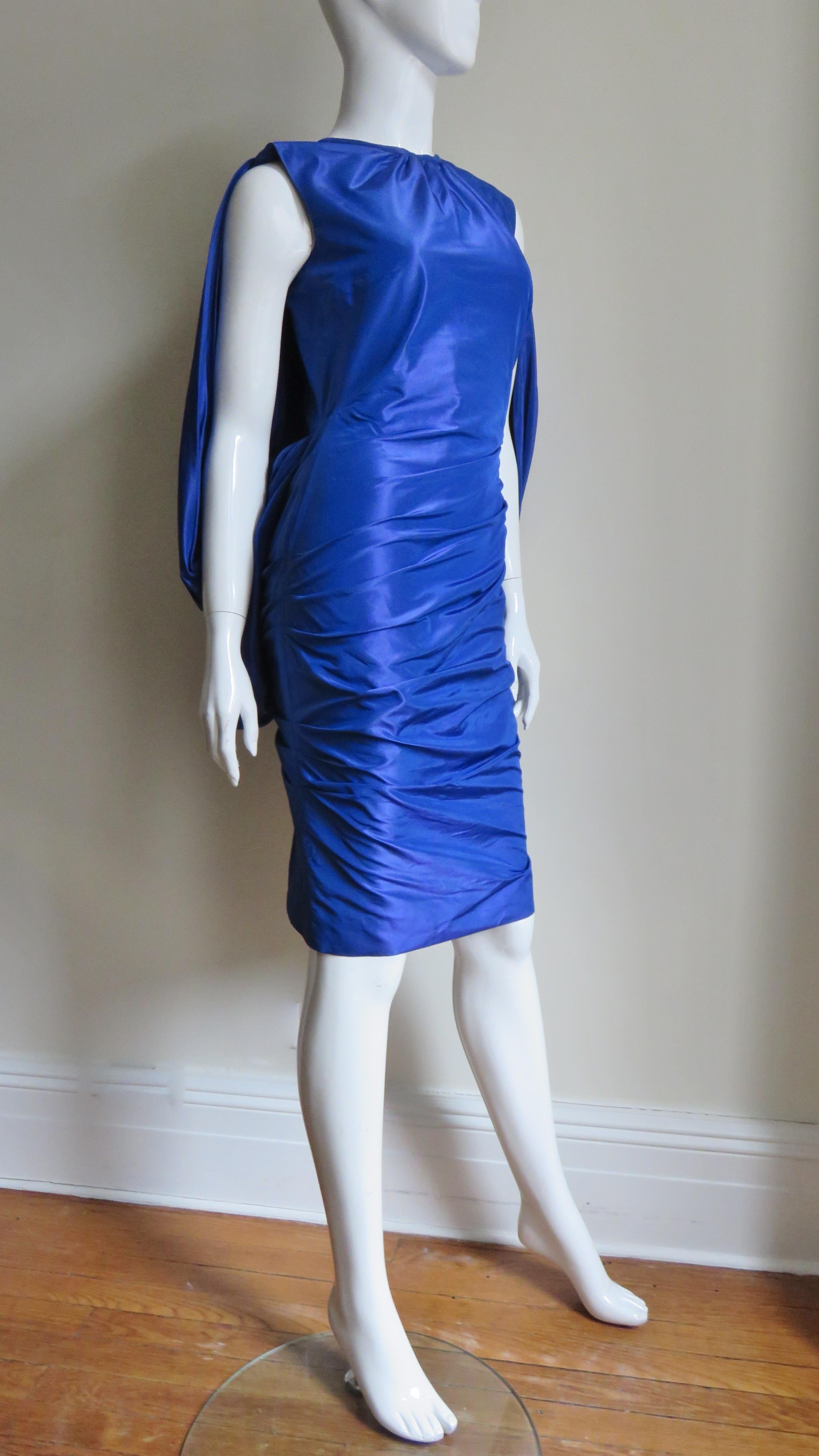 Tom Ford New Drape Back Ruched Dress For Sale 2