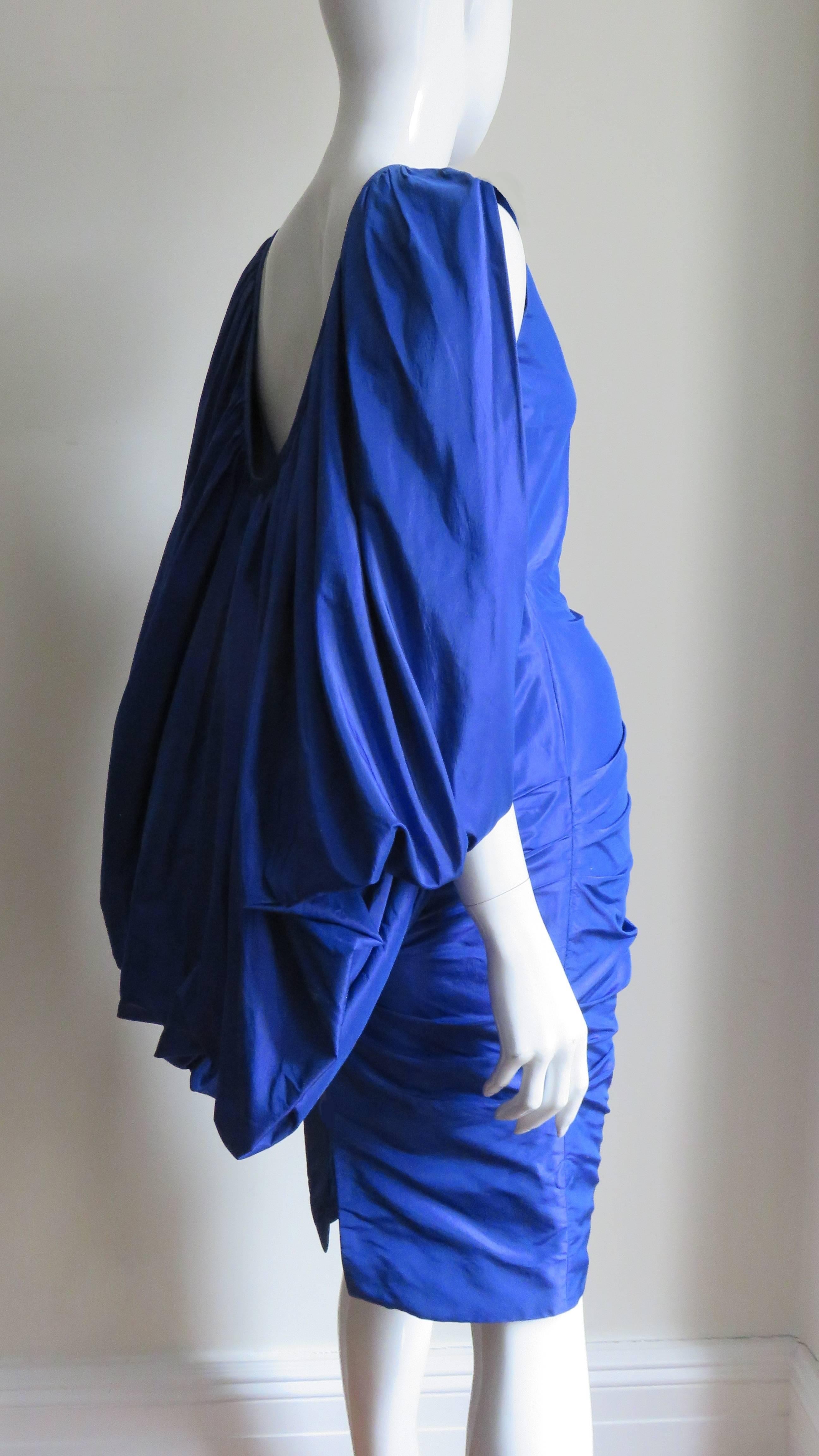 Tom Ford New Drape Back Ruched Dress For Sale 3