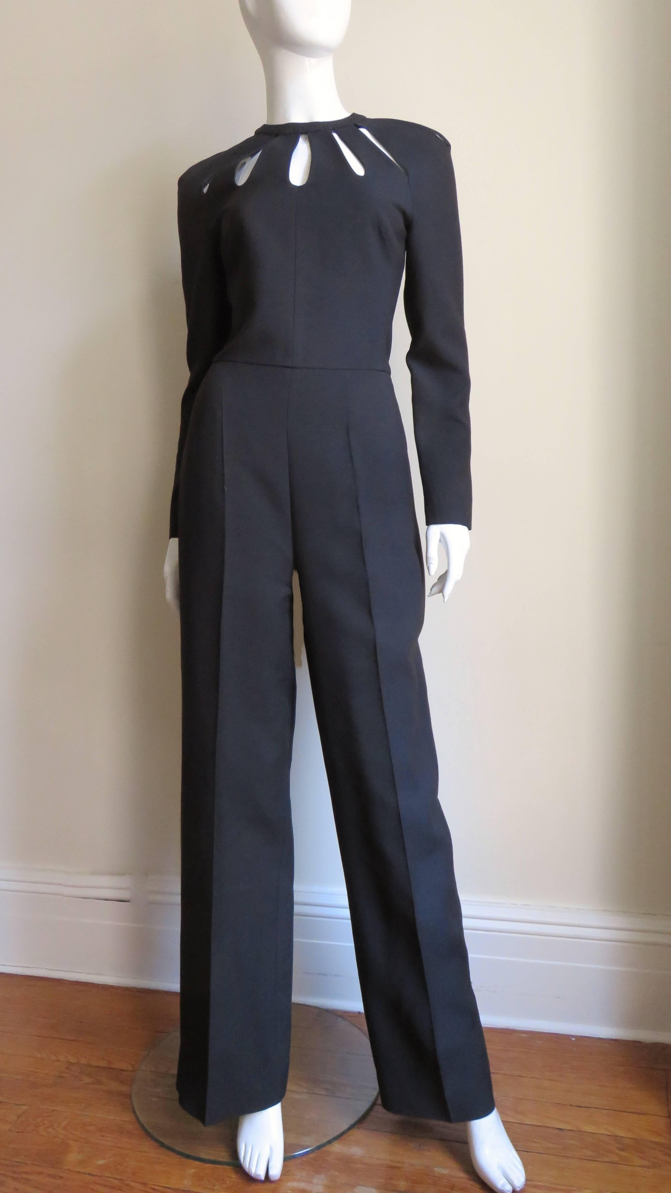 Women's Valentino New Silk Cut out Jumpsuit  For Sale