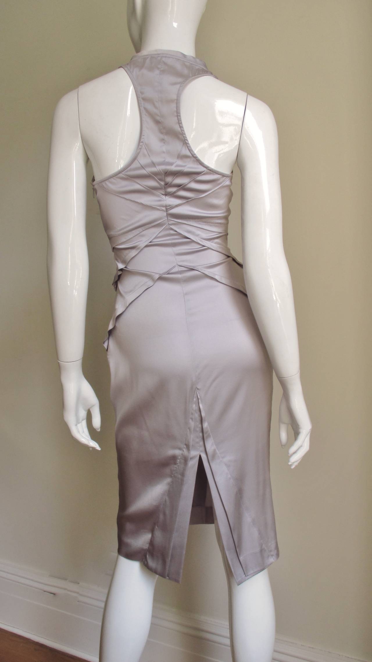  Tom Ford for Gucci Lavender Silk Halter Dress S/S 2003 For Sale 2