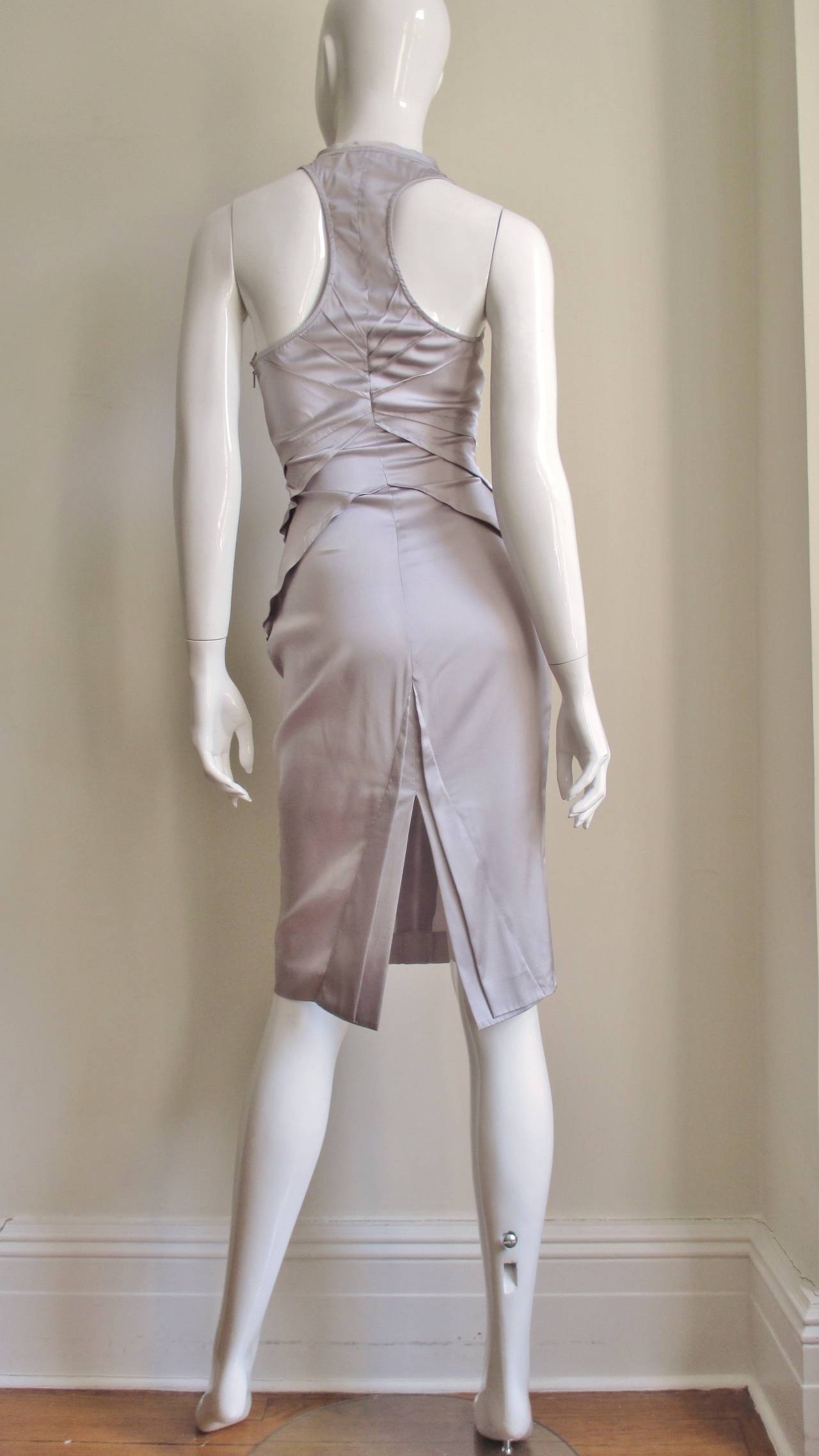  Tom Ford for Gucci Lavender Silk Halter Dress S/S 2003 For Sale 5