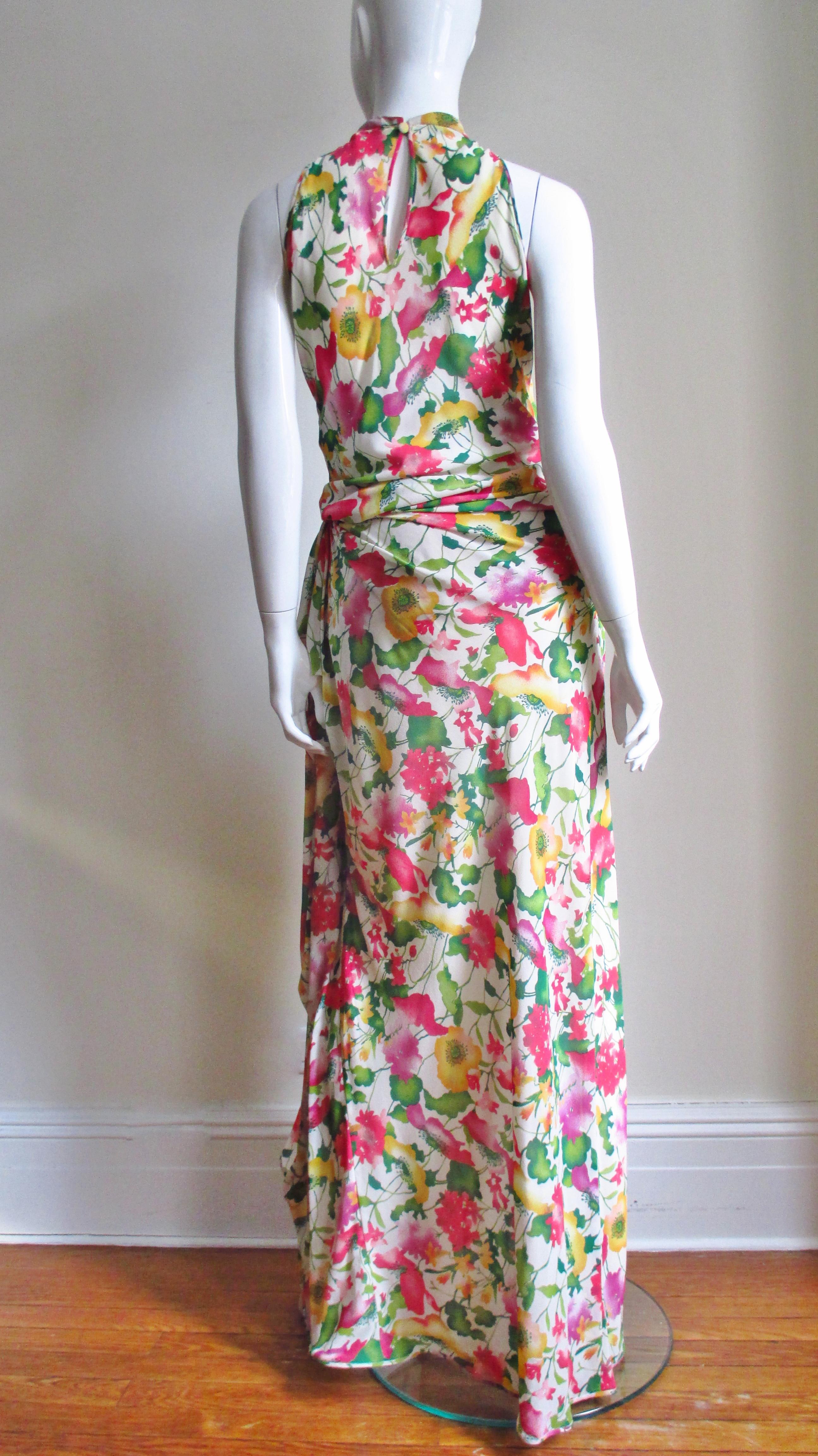 Valentino Boutique Silk Flower Gown 3