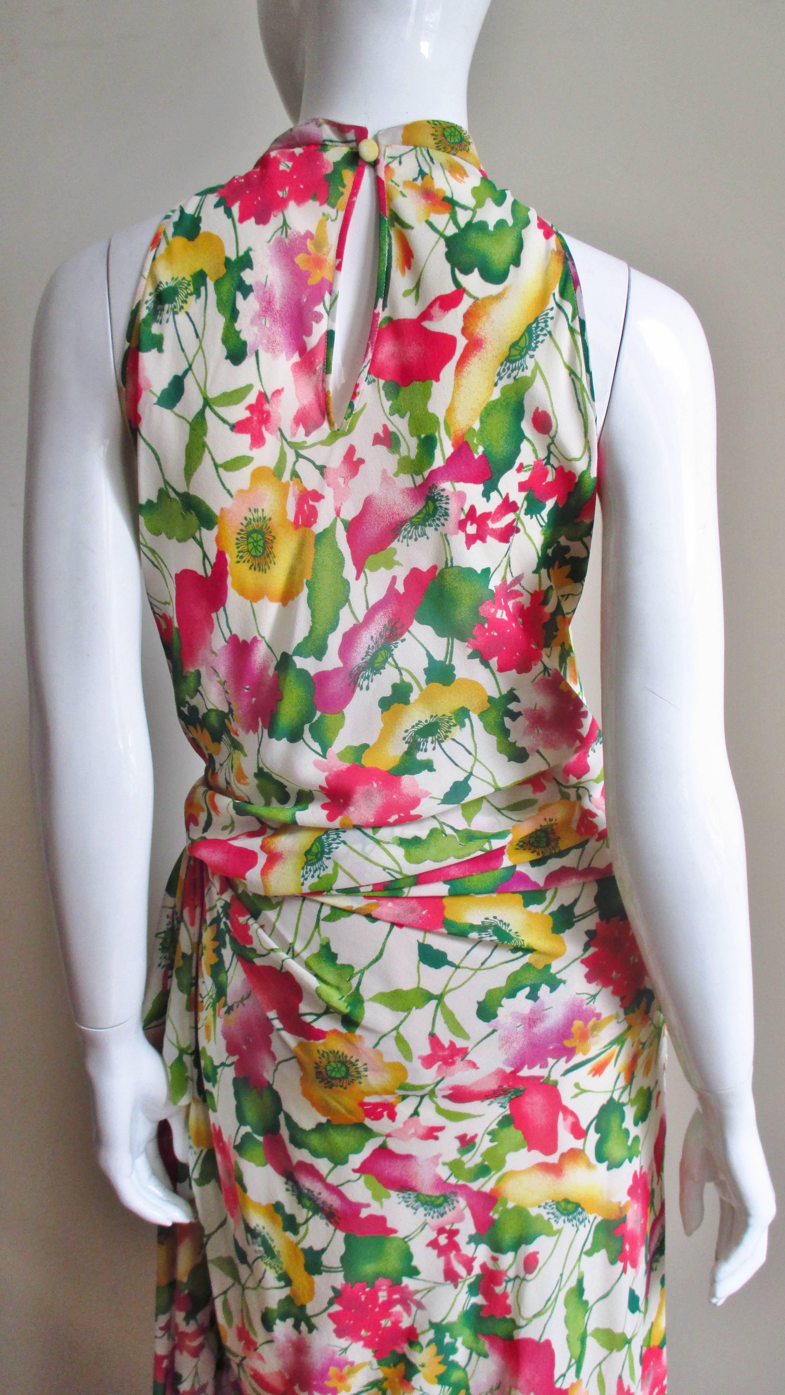 Valentino Boutique Silk Flower Gown 4