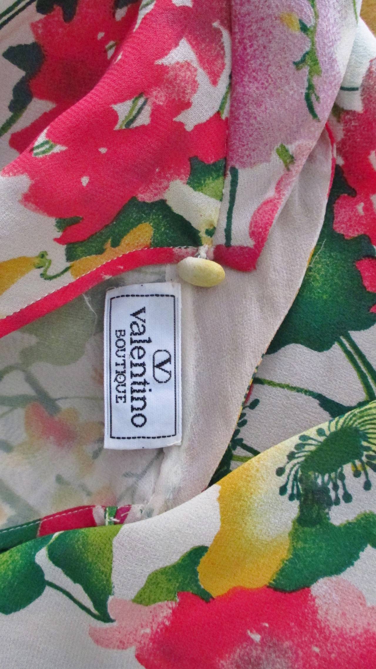 Valentino Boutique Silk Flower Gown 6