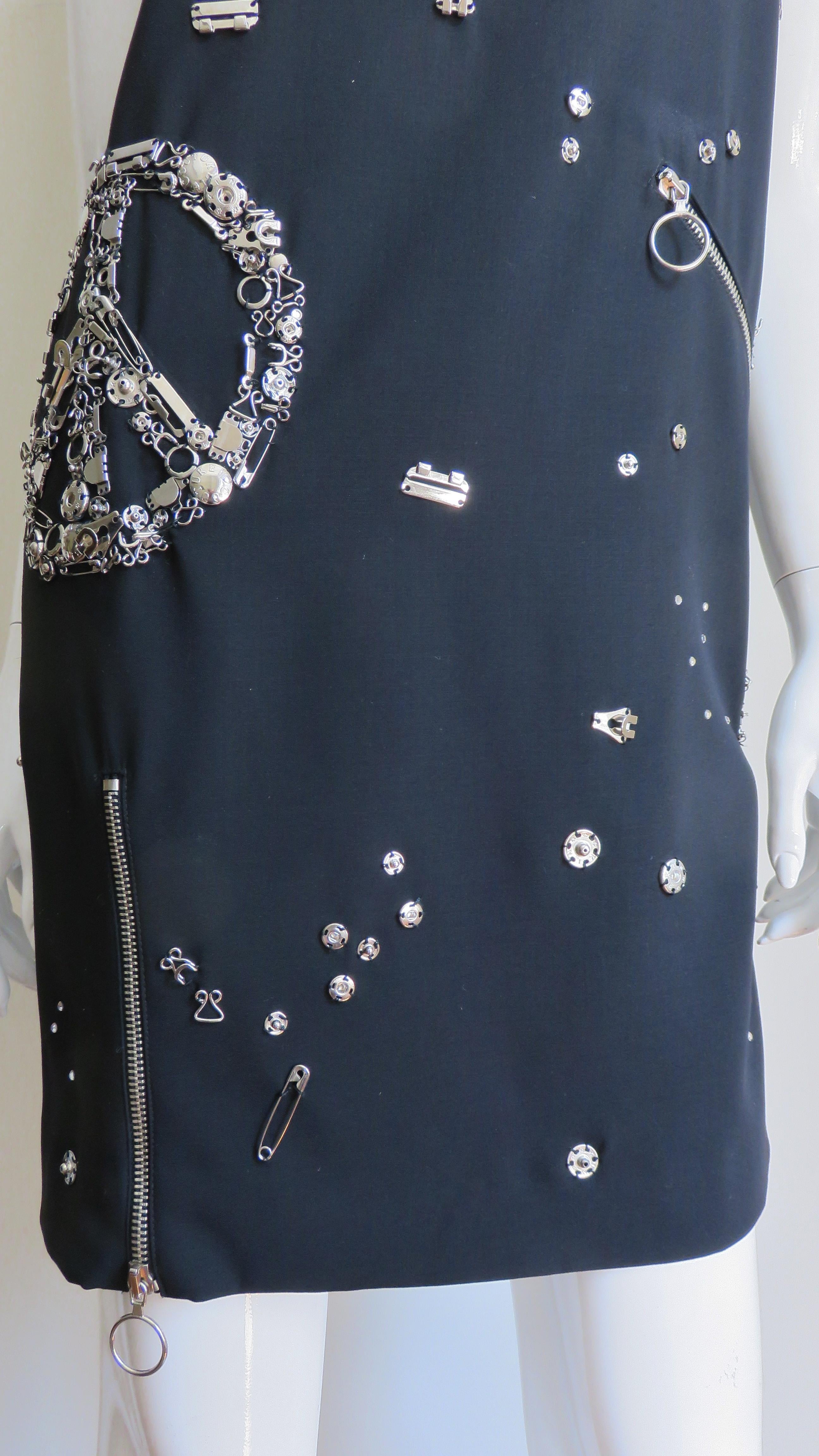 Women's Moschino Couture Dress with Hardware For Sale