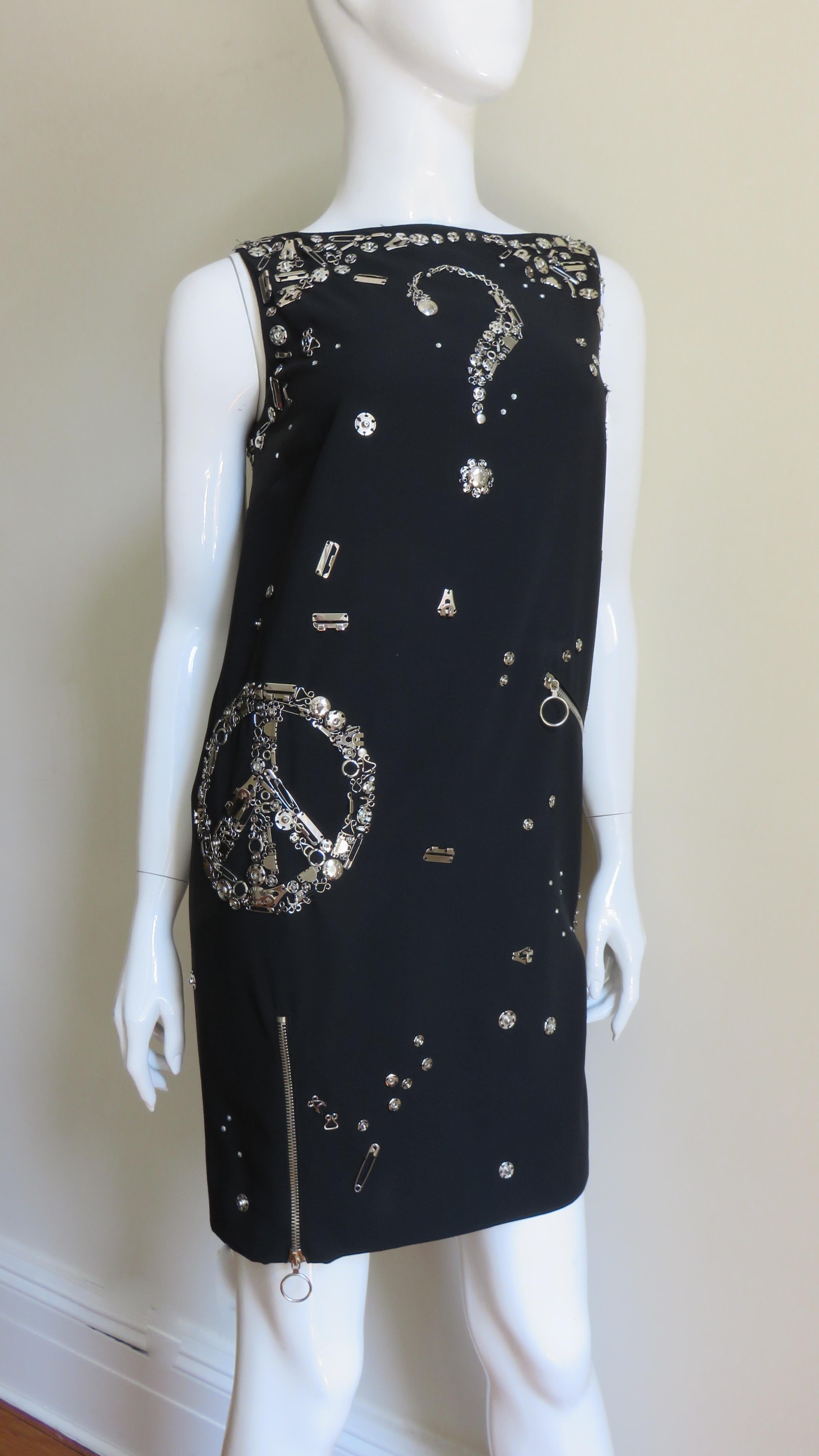 Moschino Couture Dress with Hardware For Sale 4