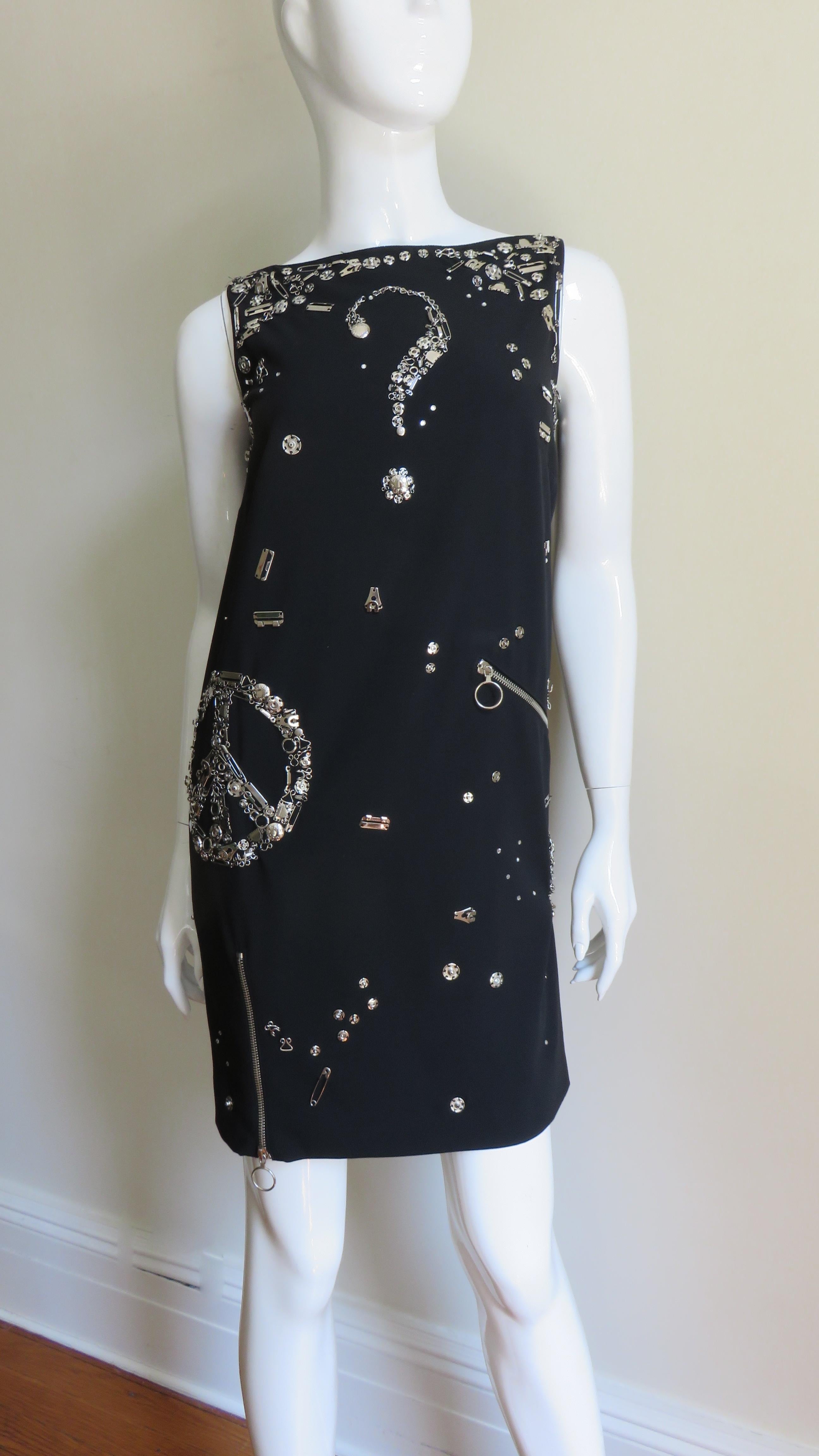 Moschino Couture Dress with Hardware For Sale 2