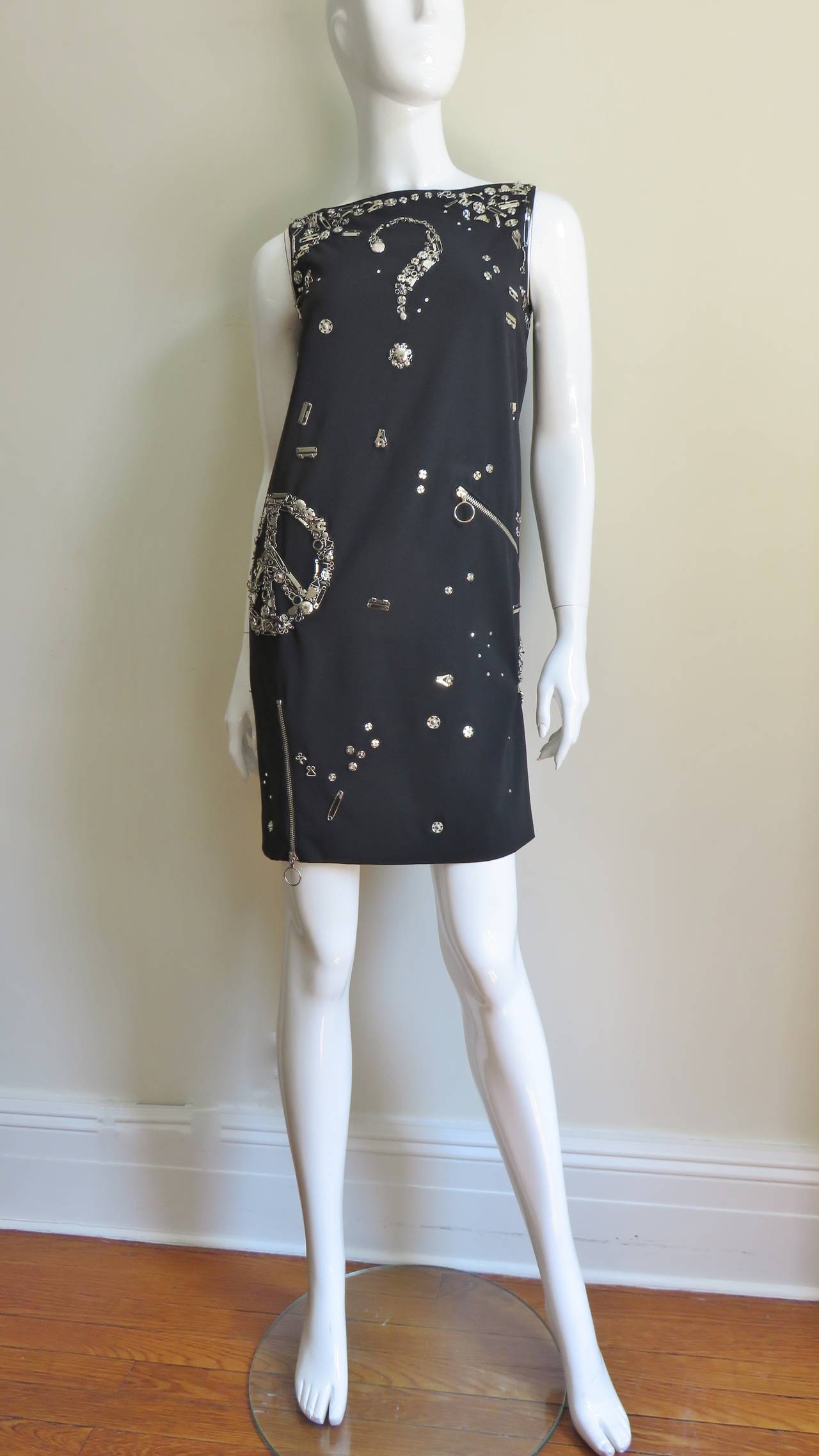 Moschino Couture Dress with Hardware For Sale 3
