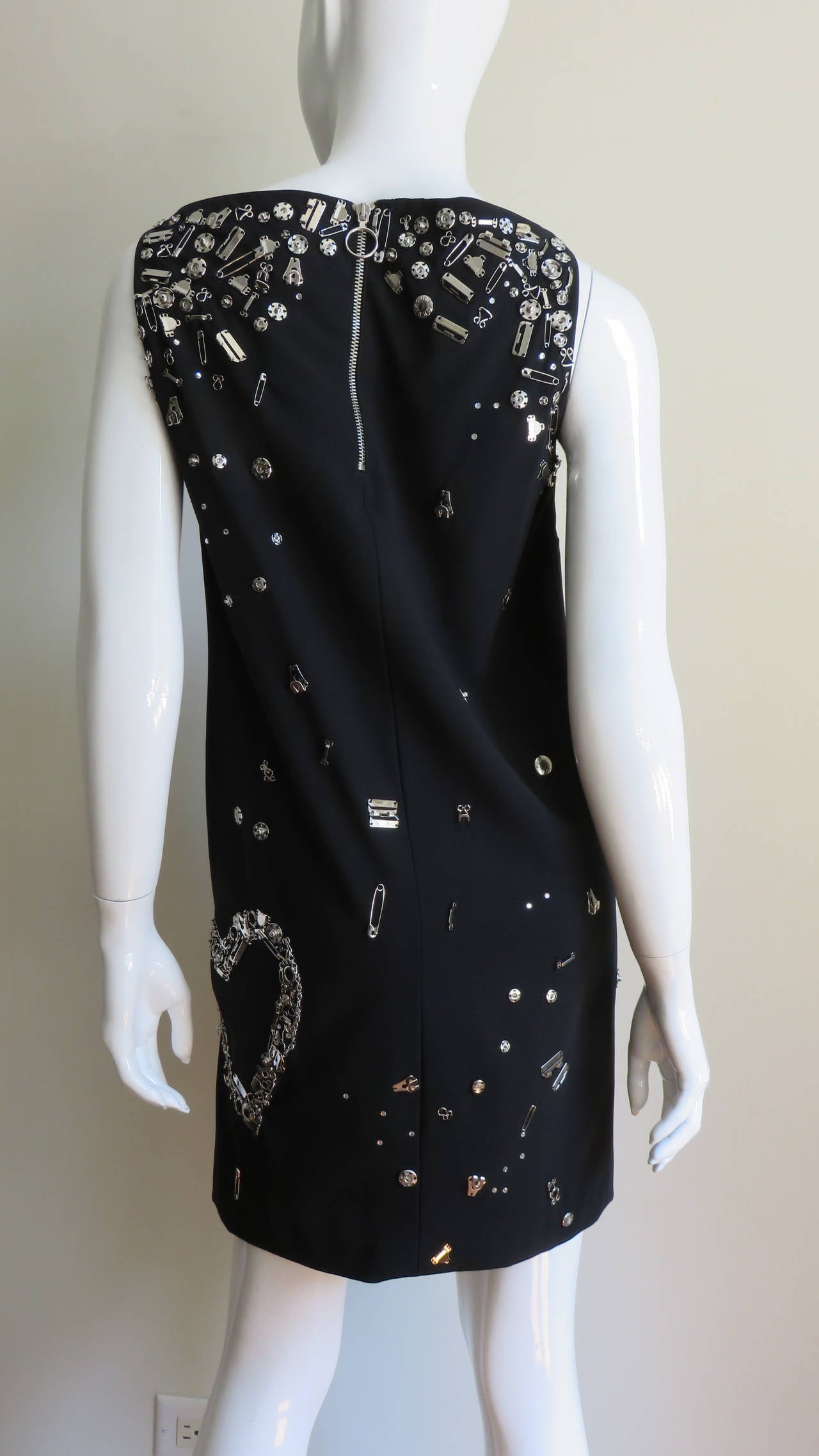 Moschino Couture Dress with Hardware For Sale 5