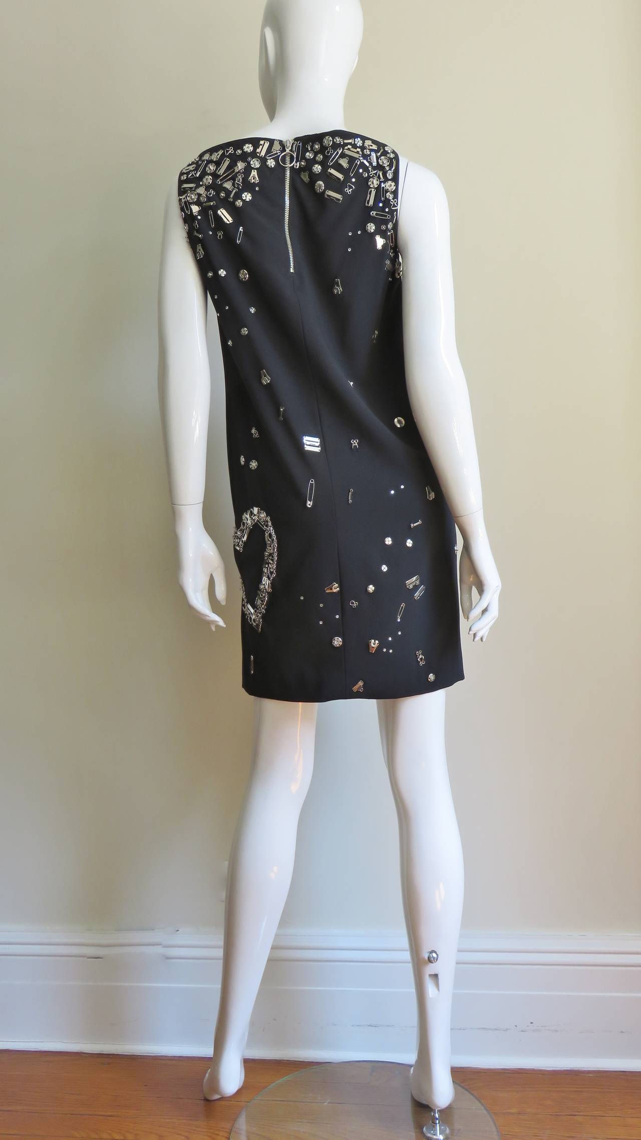Moschino Couture Dress with Hardware For Sale 8