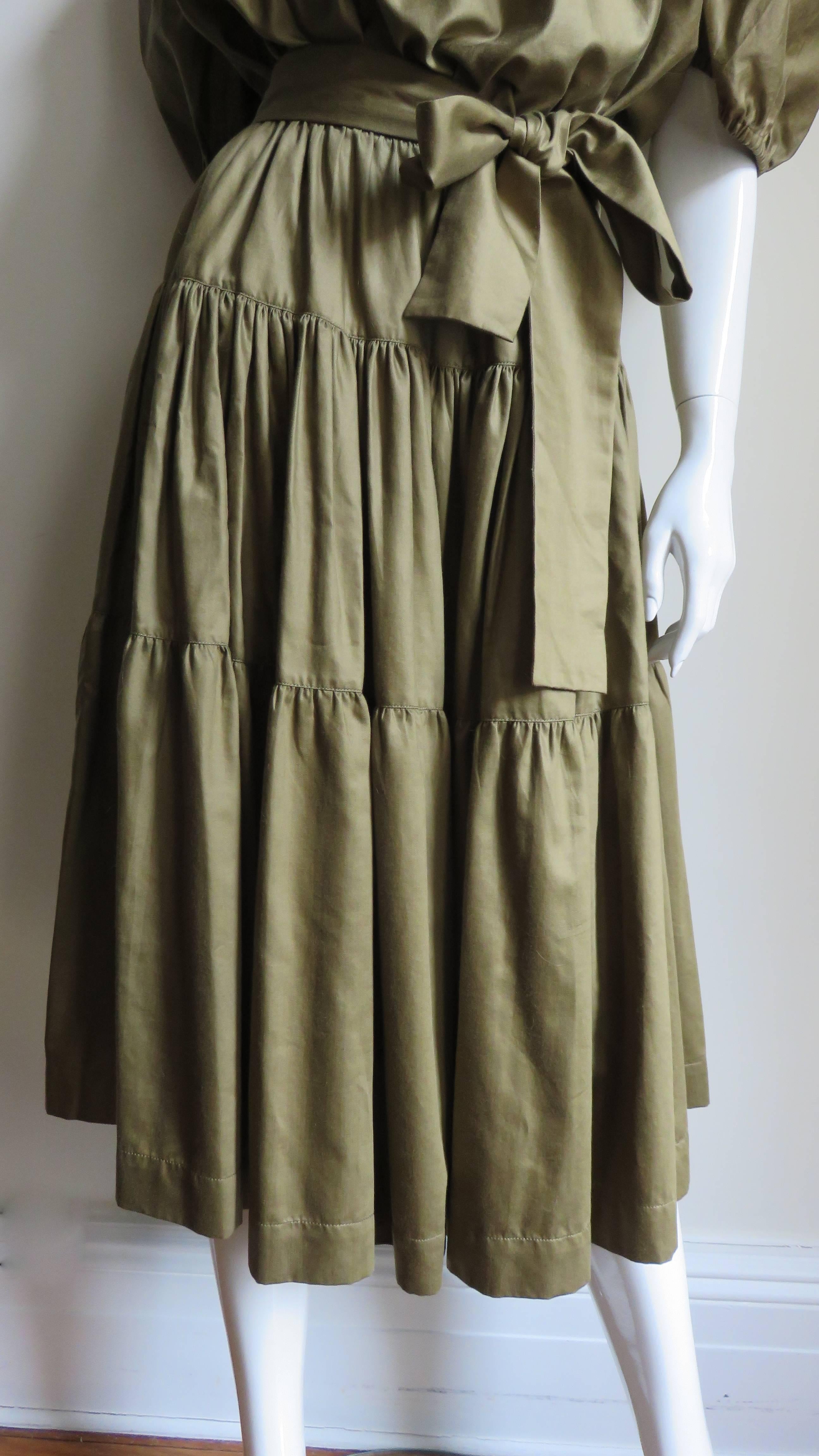 Women's Yves St Laurent YSL Skirt and Top 1960s