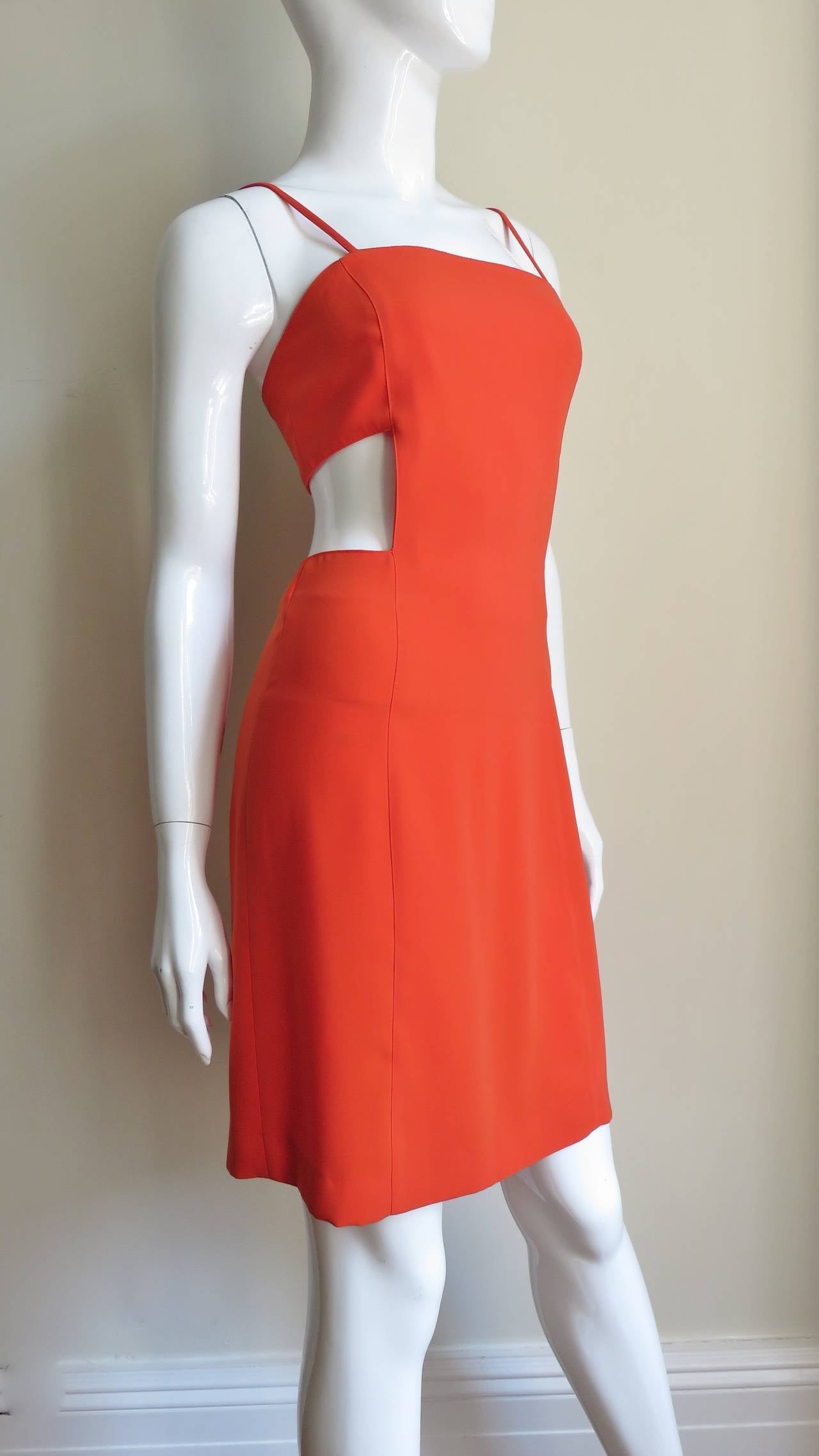 Women's Thierry Mugler Dress with Cut out Waist For Sale