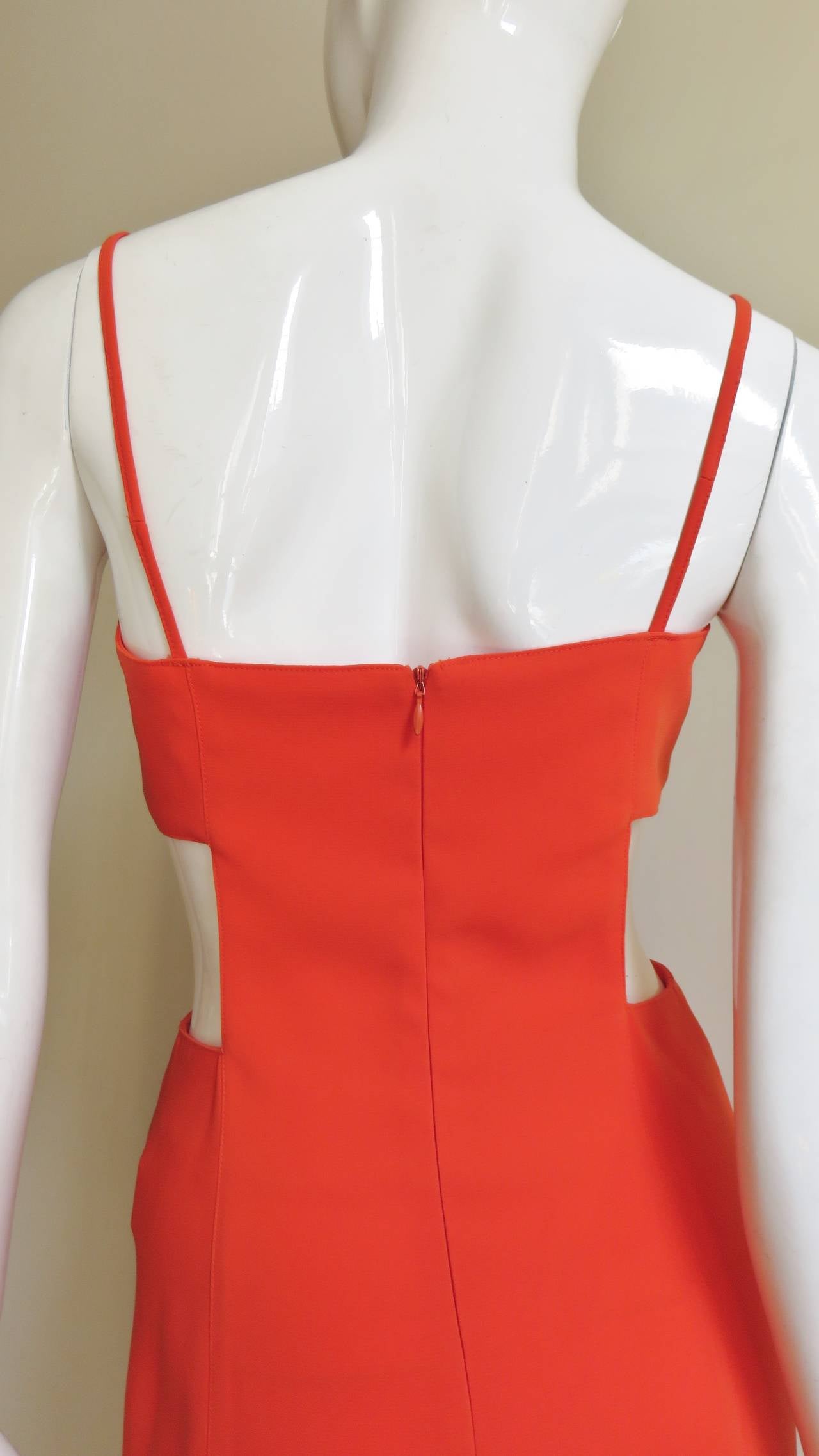 Thierry Mugler Dress with Cut out Waist For Sale 2