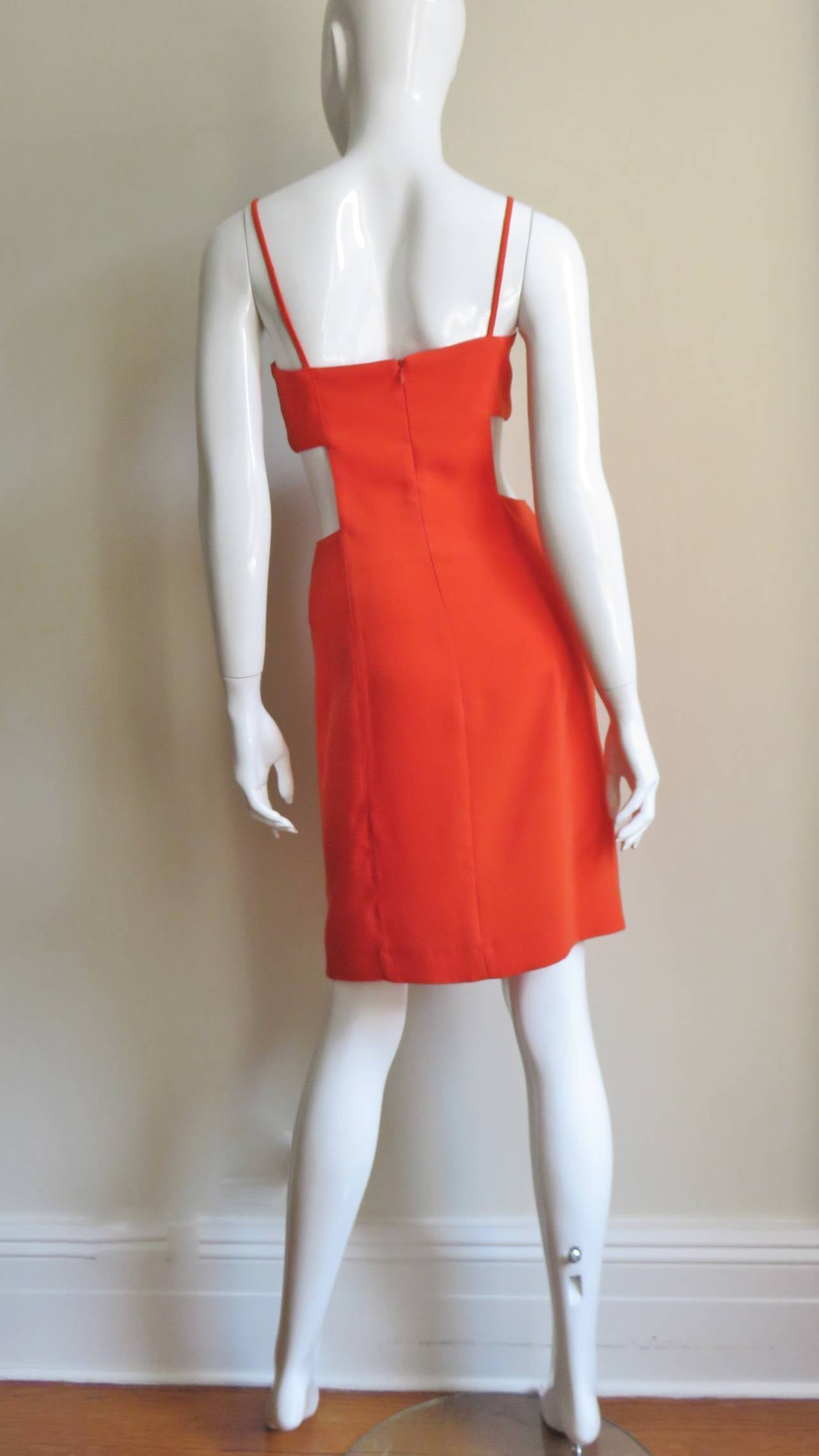 Thierry Mugler Dress with Cut out Waist For Sale 5