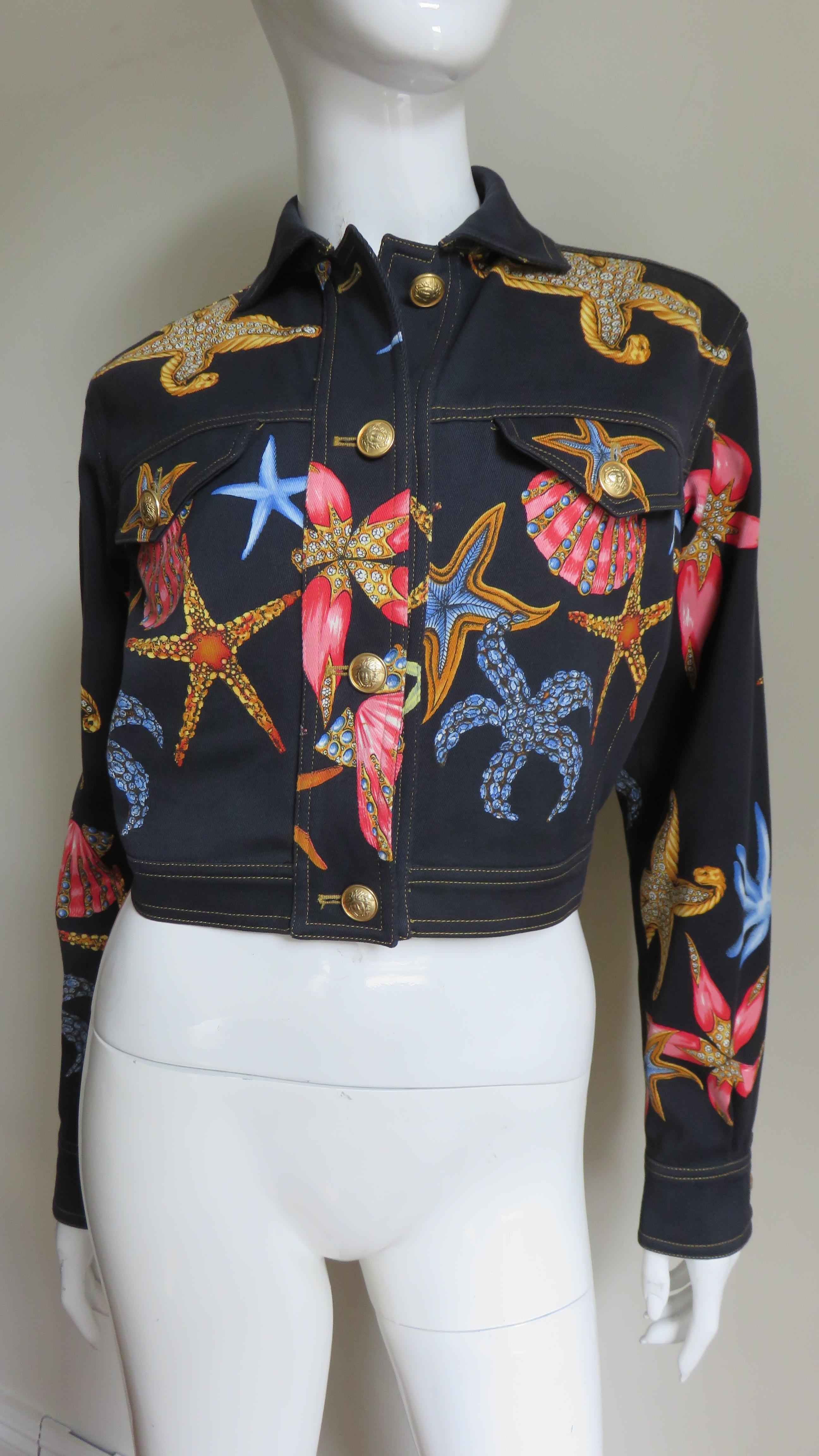 Women's Gianni Versace Starfish Jacket S/S 1992 For Sale