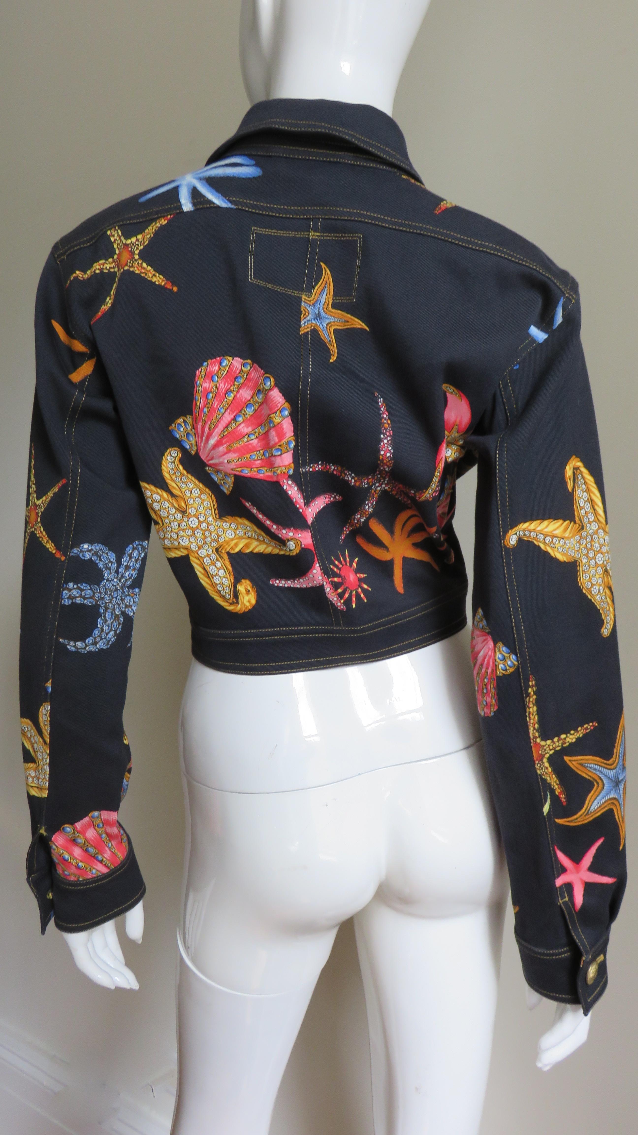 Gianni Versace Starfish Jacket S/S 1992 For Sale 1