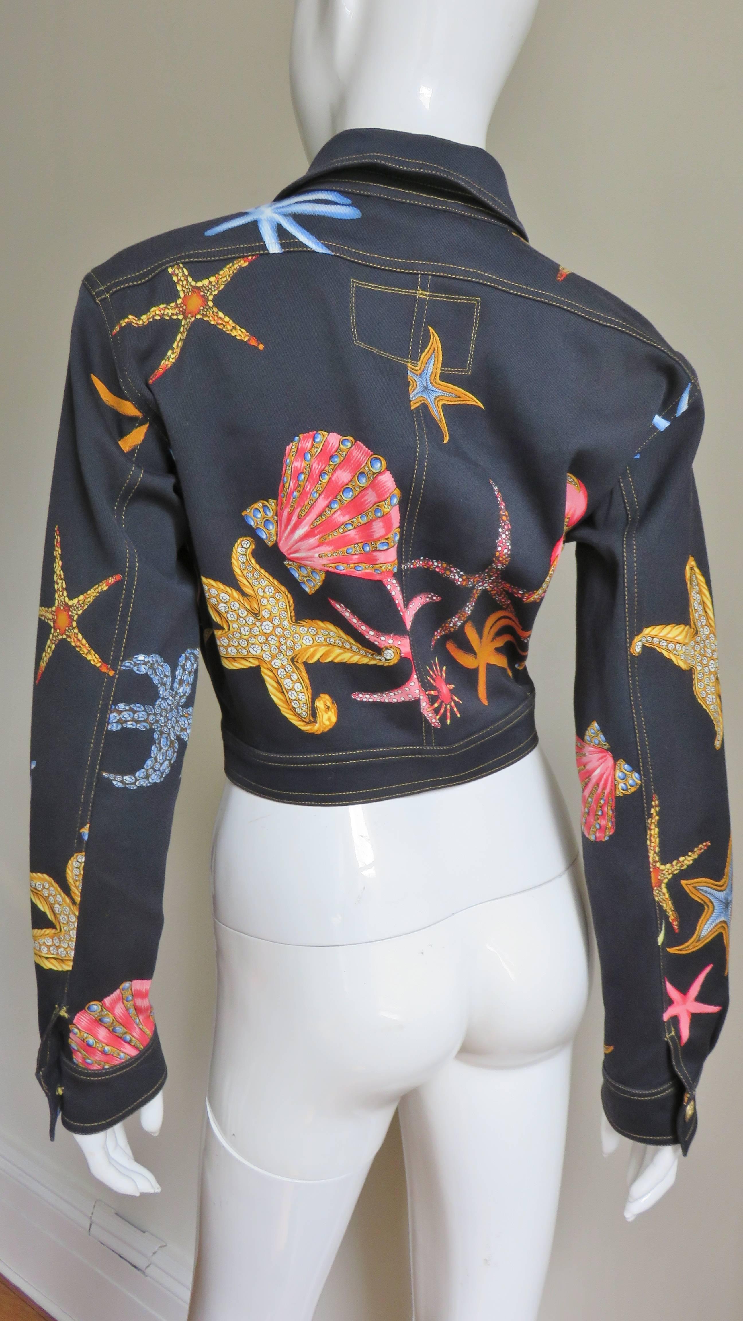 Gianni Versace Starfish Jacket S/S 1992 For Sale 2