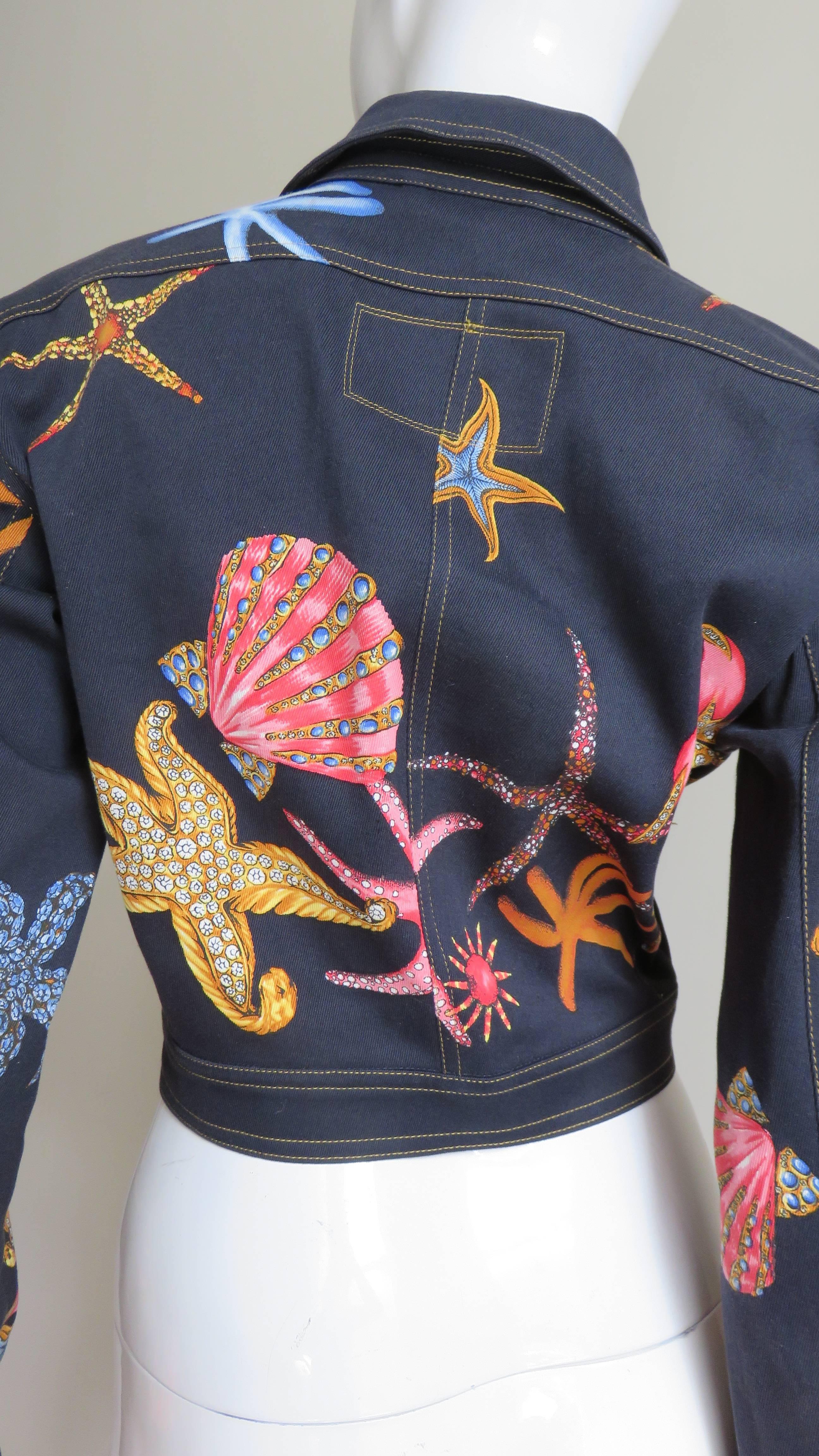 Gianni Versace Starfish Jacket S/S 1992 For Sale 3