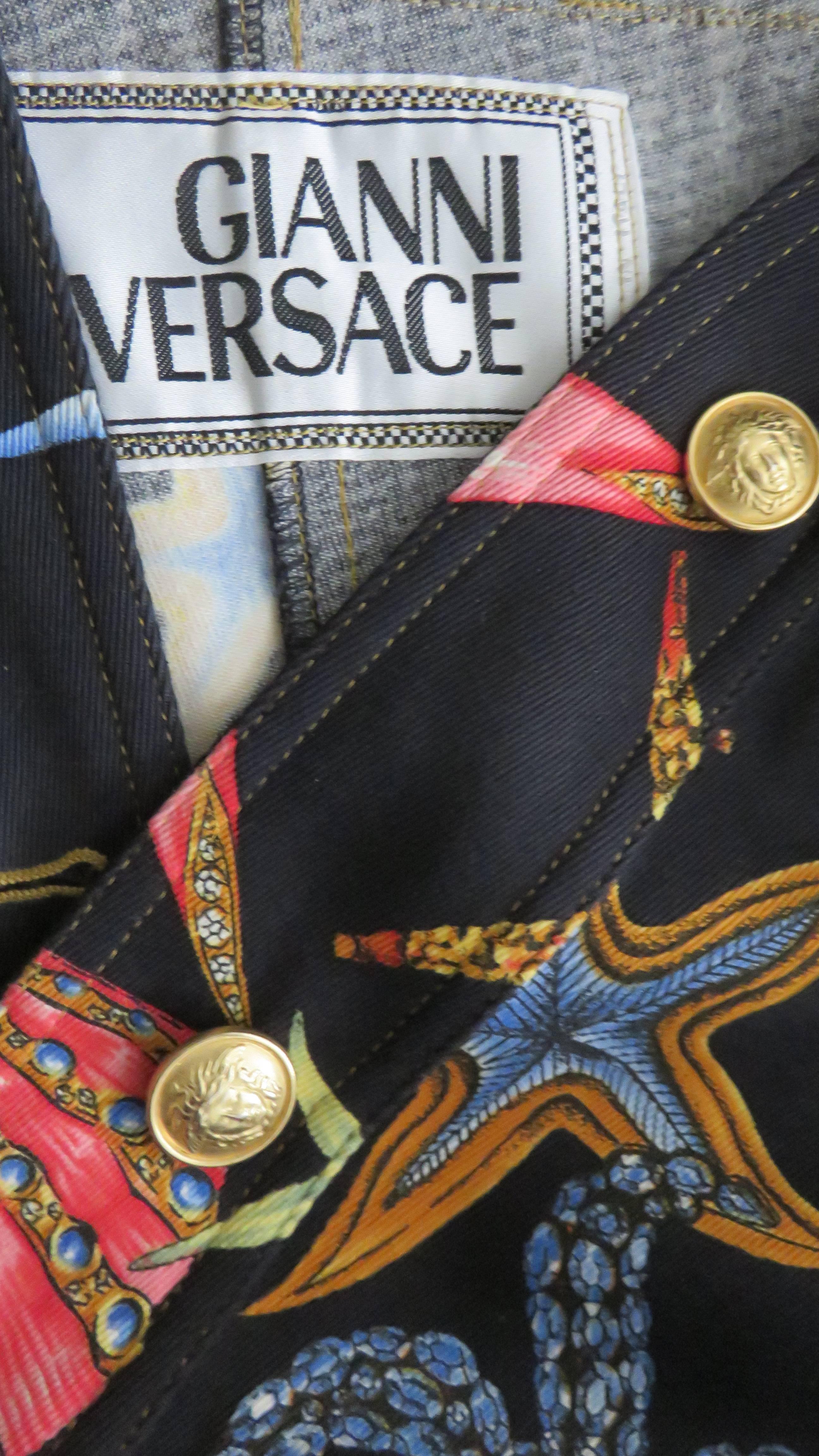 Gianni Versace Starfish Jacket S/S 1992 For Sale 6