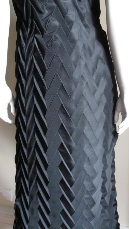 Hanae Mori Nouvelle Couture Geometric Silk Slip Dress For Sale 8